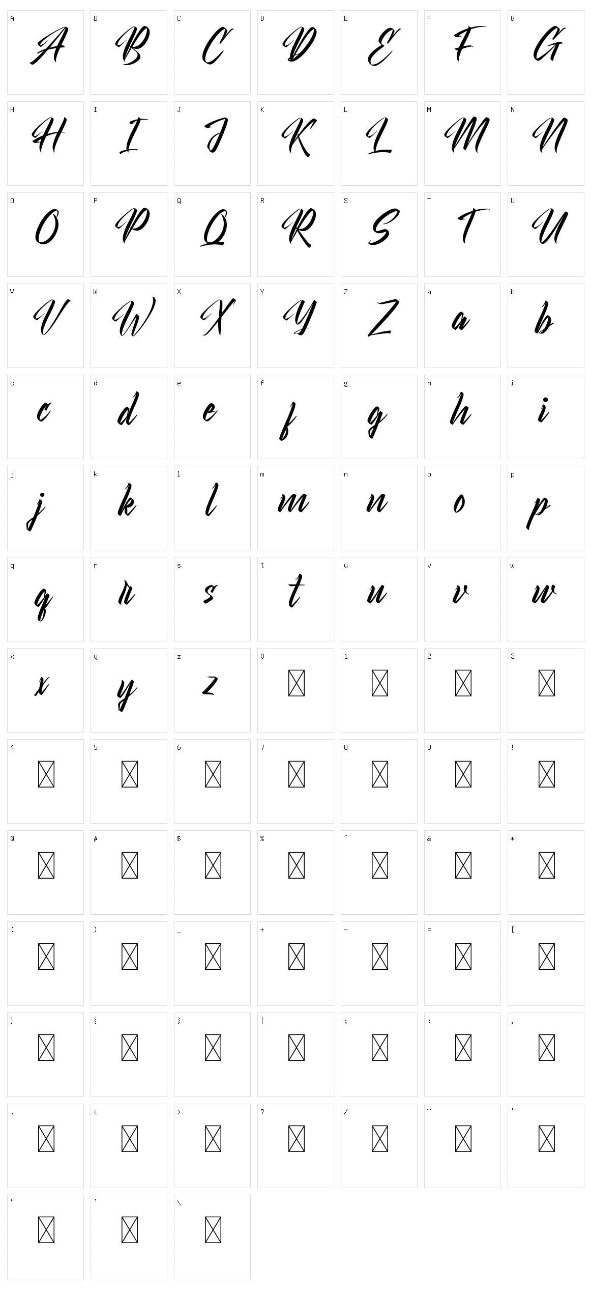 Theirself Character Set