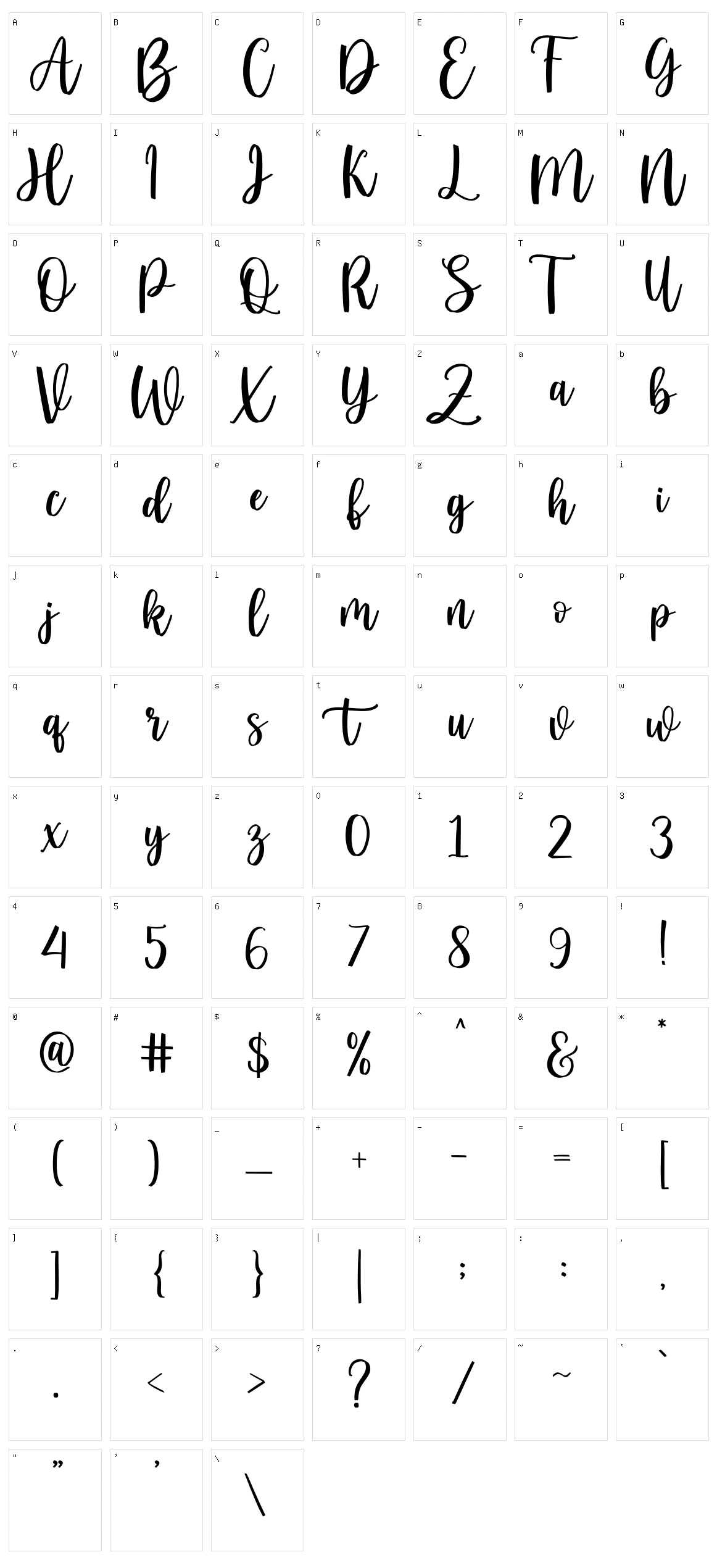 Things Love Character Set