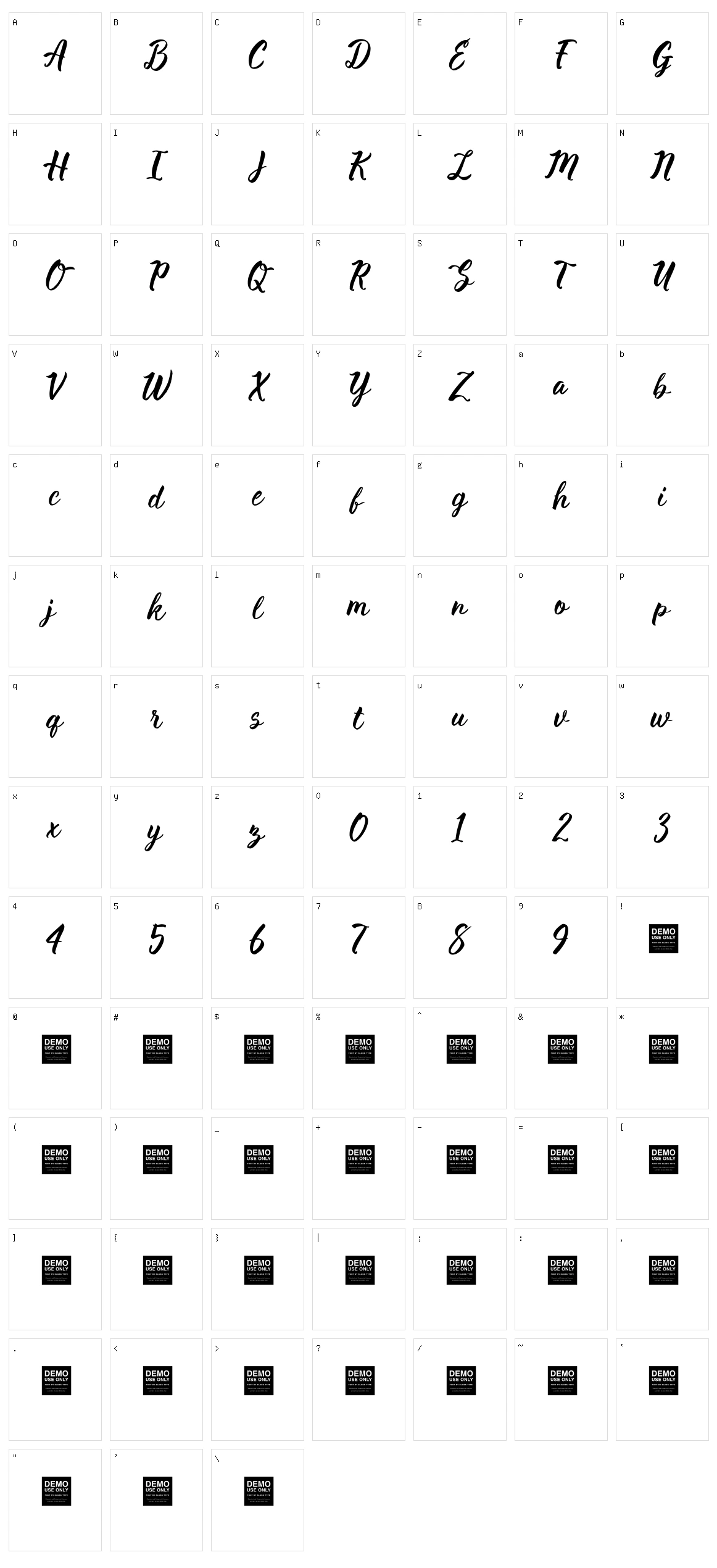 Ultra Smooth Character Set