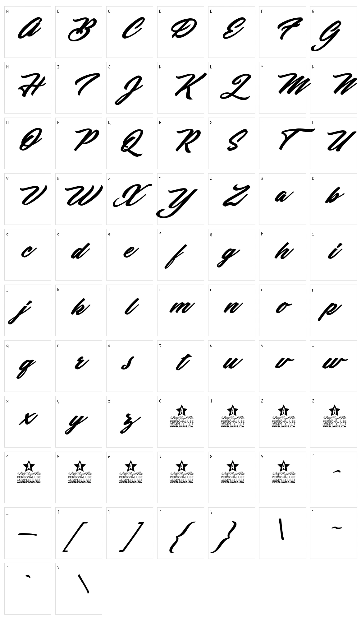 United Forces Character Set