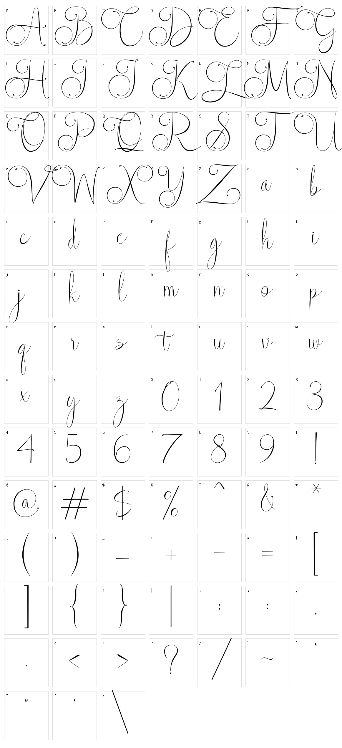 Veilland Character Set