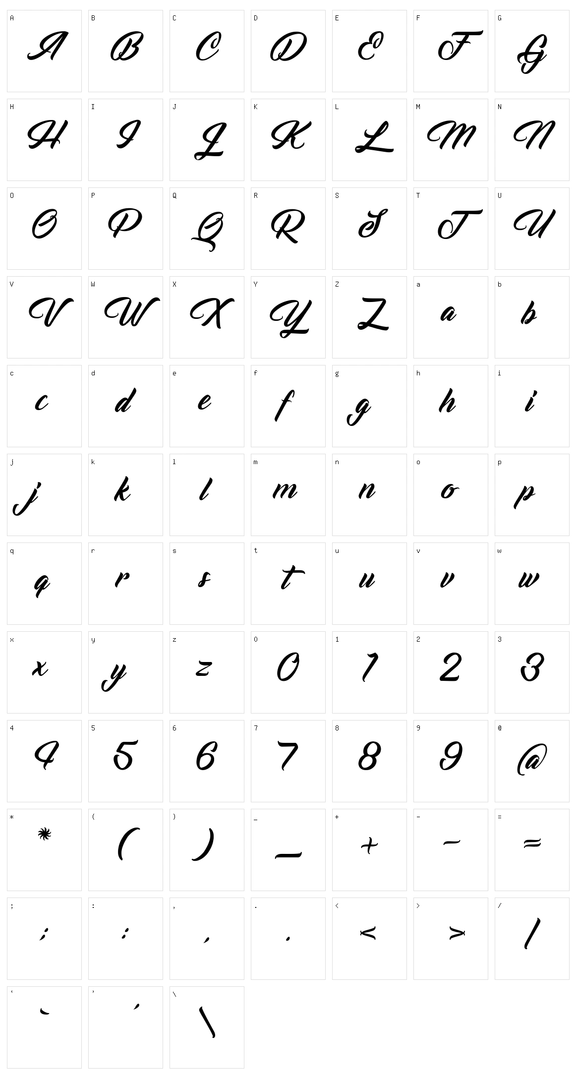 Voice of the Highlander Character Set