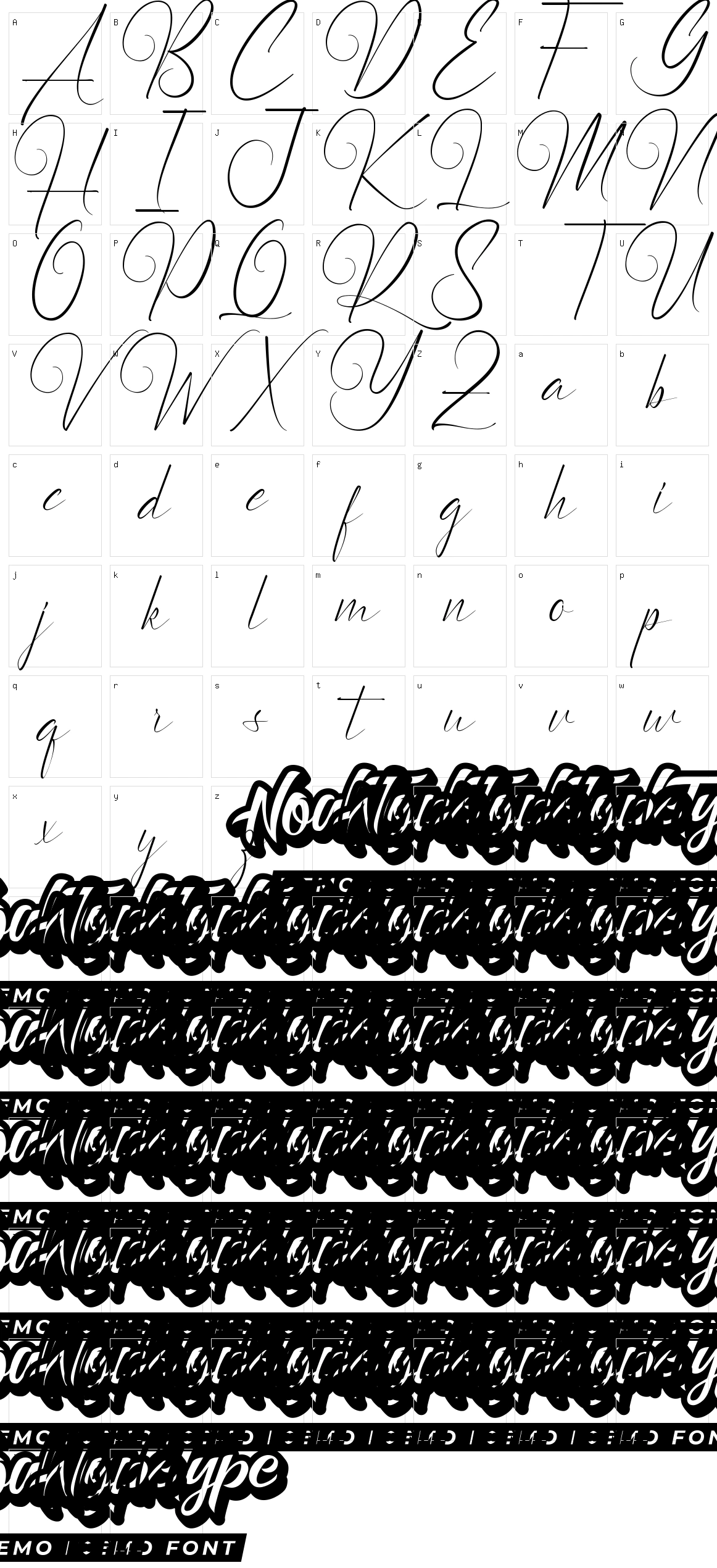 Waterflowers Character Set