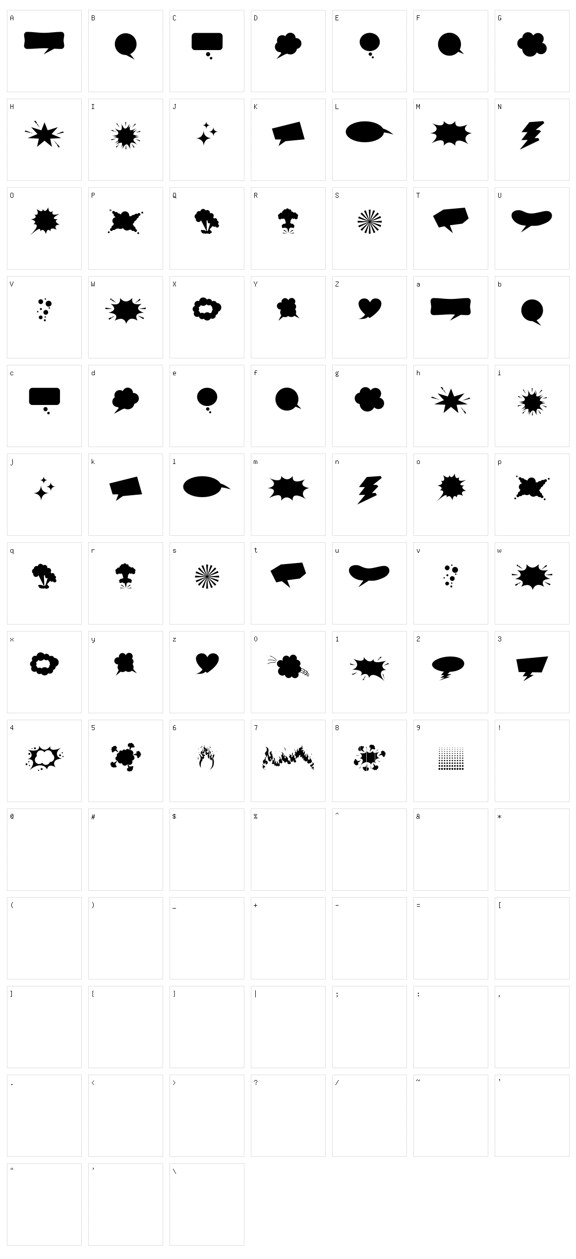 Comics Pop Art Character Set