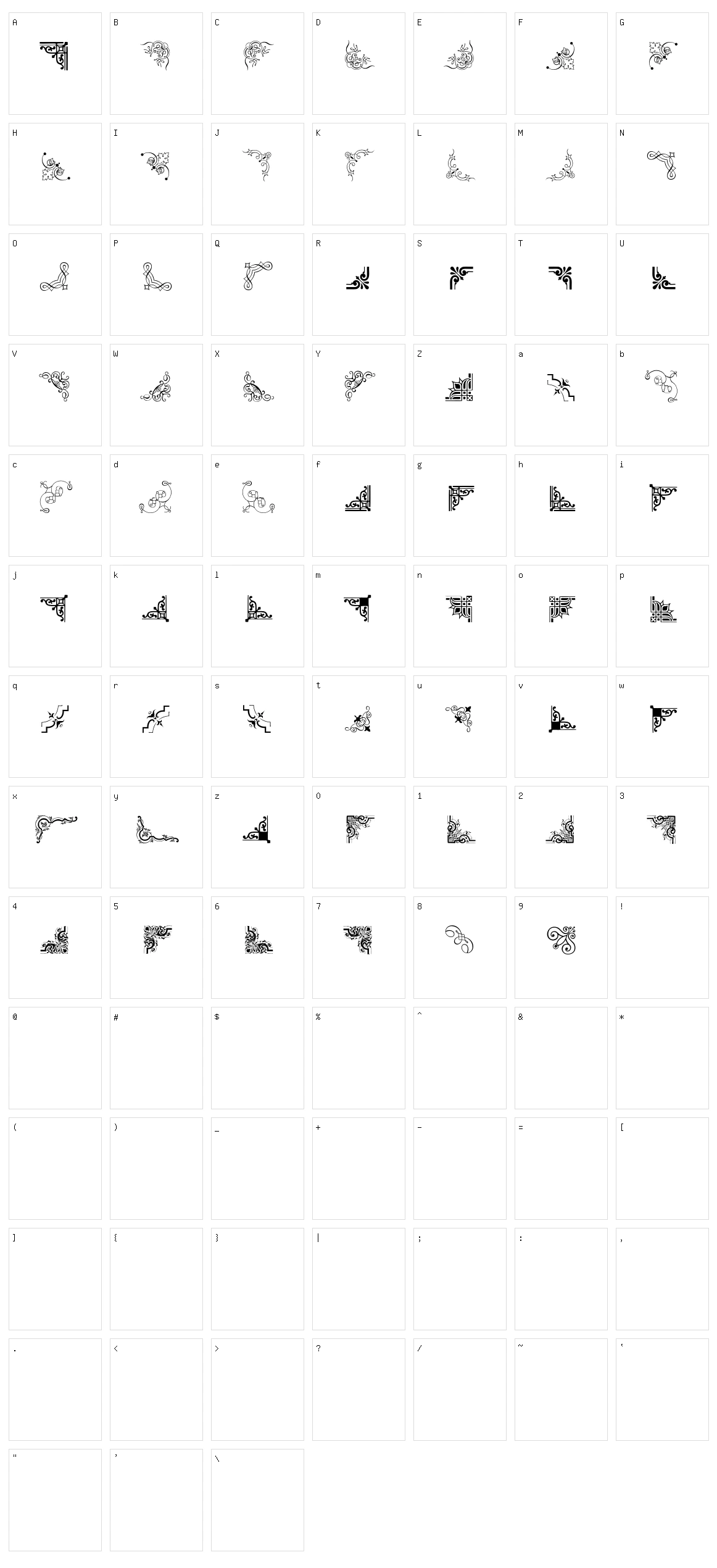 CornPop Three Character Set