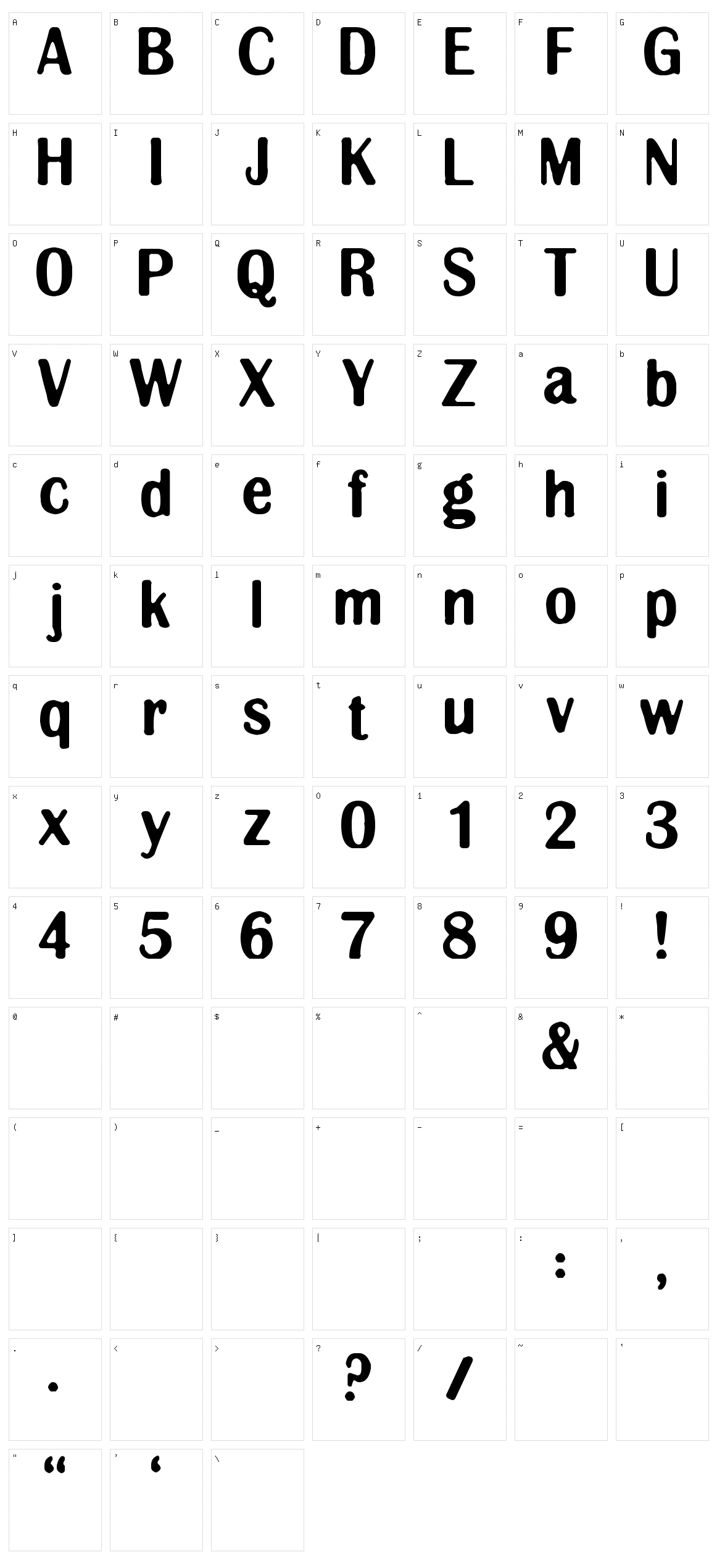 Clingy Character Set