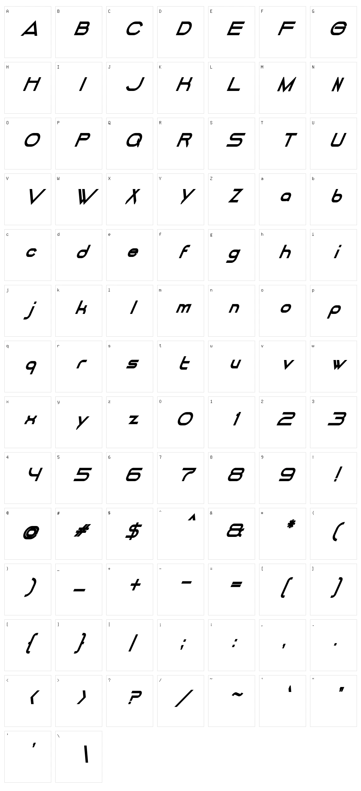 Dancing Juice Character Set