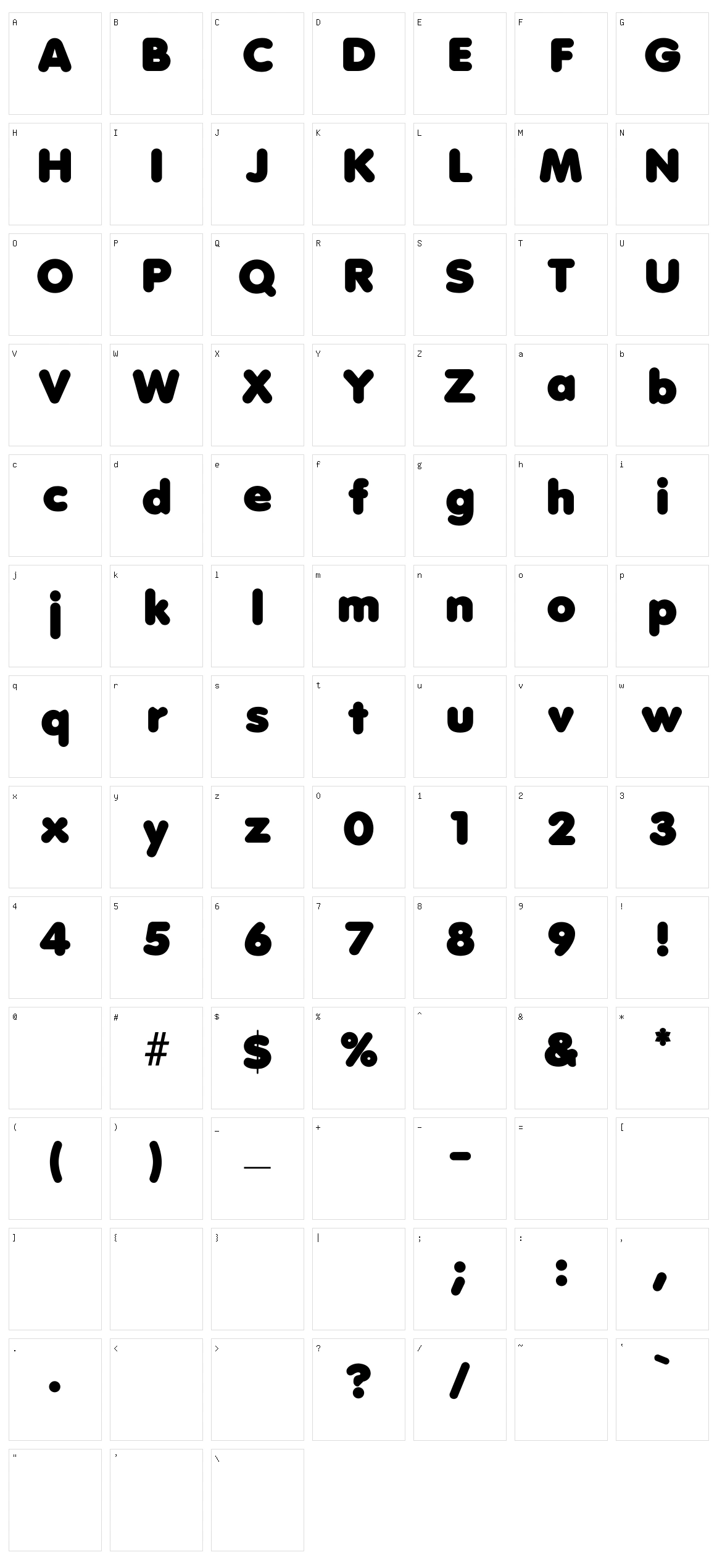 Debussy Character Set