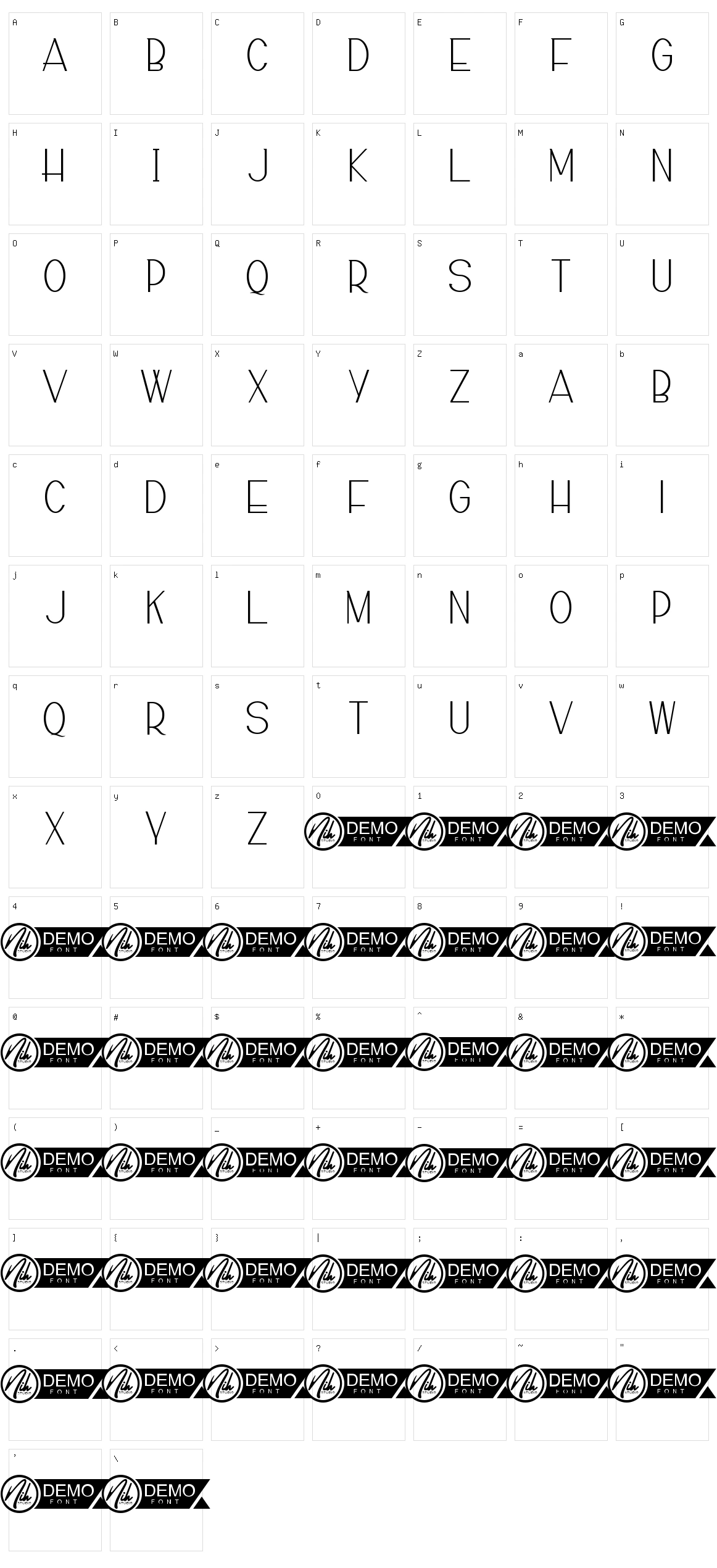 Dramatic Character Set