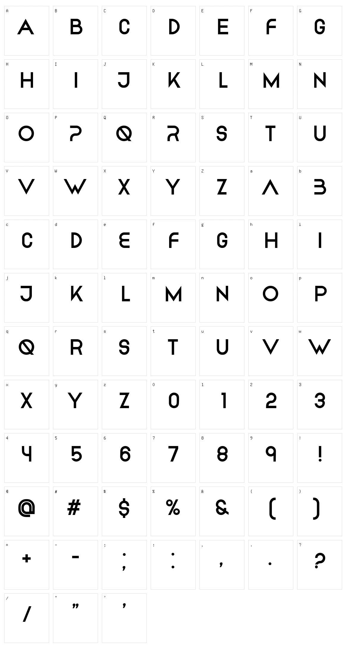 Embodial Character Set