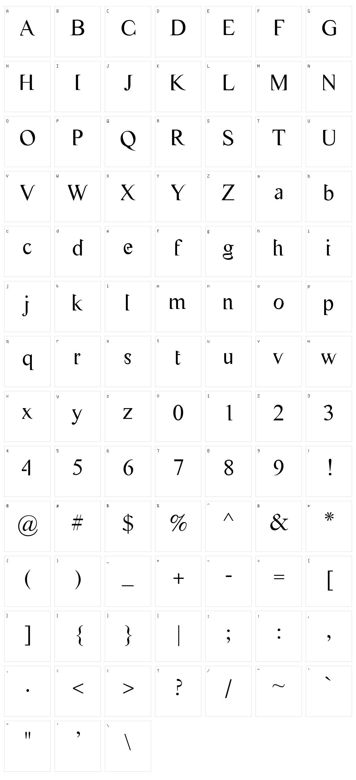 Flash Genocide Character Set