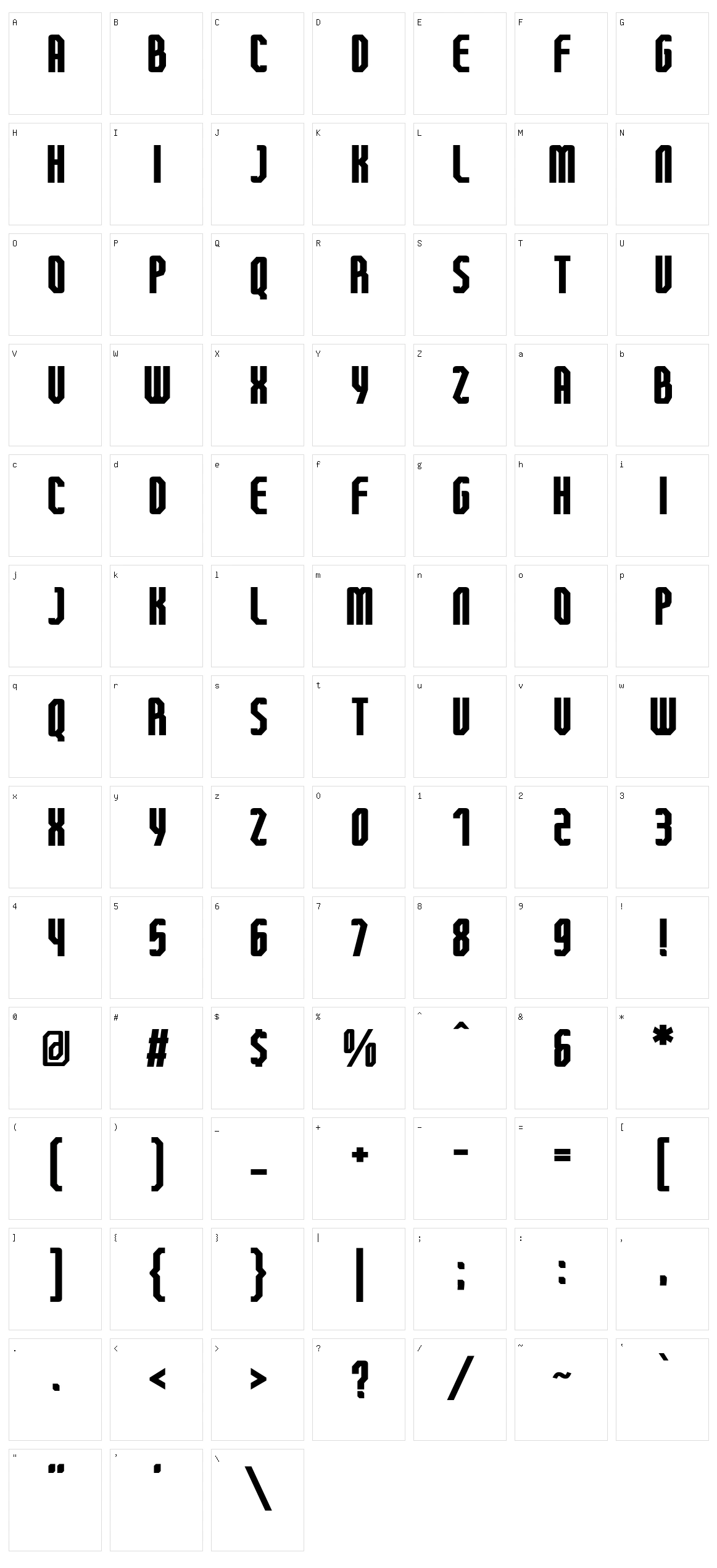 FT Beton Character Set