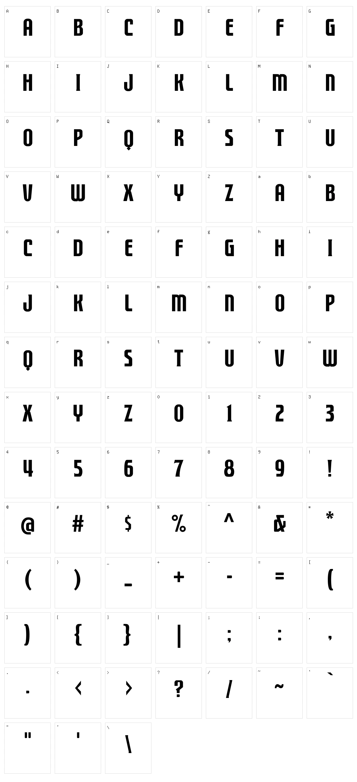 FTY Strategycide NCV Character Set