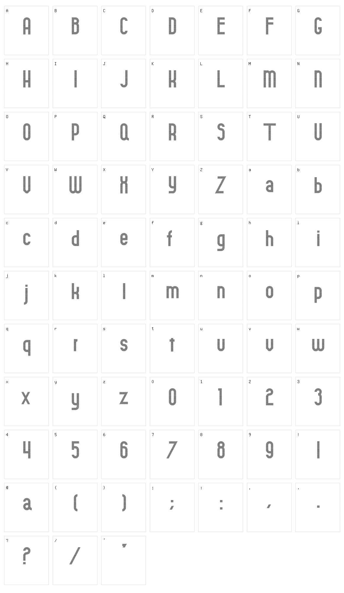 Bloque Demo Character Set