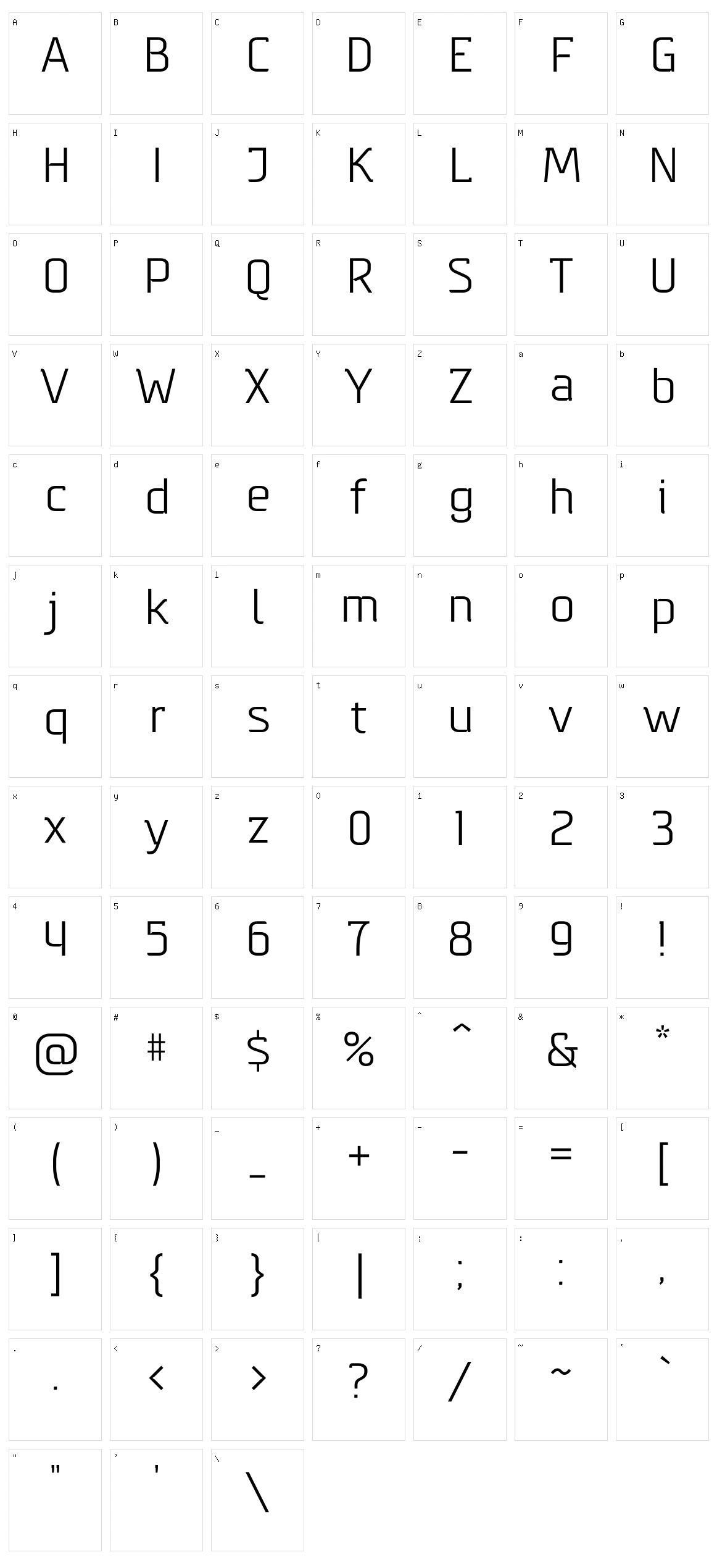 GepesteV Character Set
