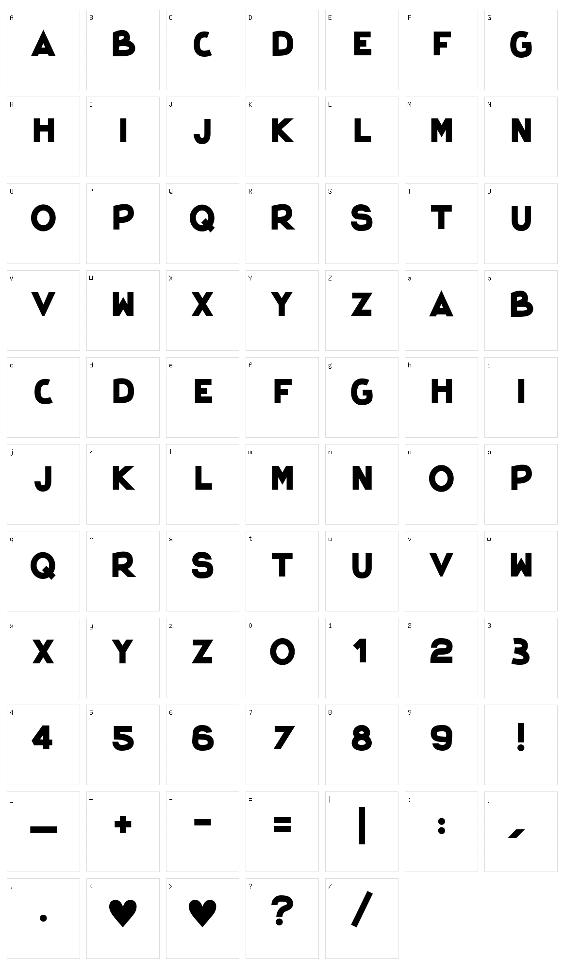 Hyper Cool Character Set