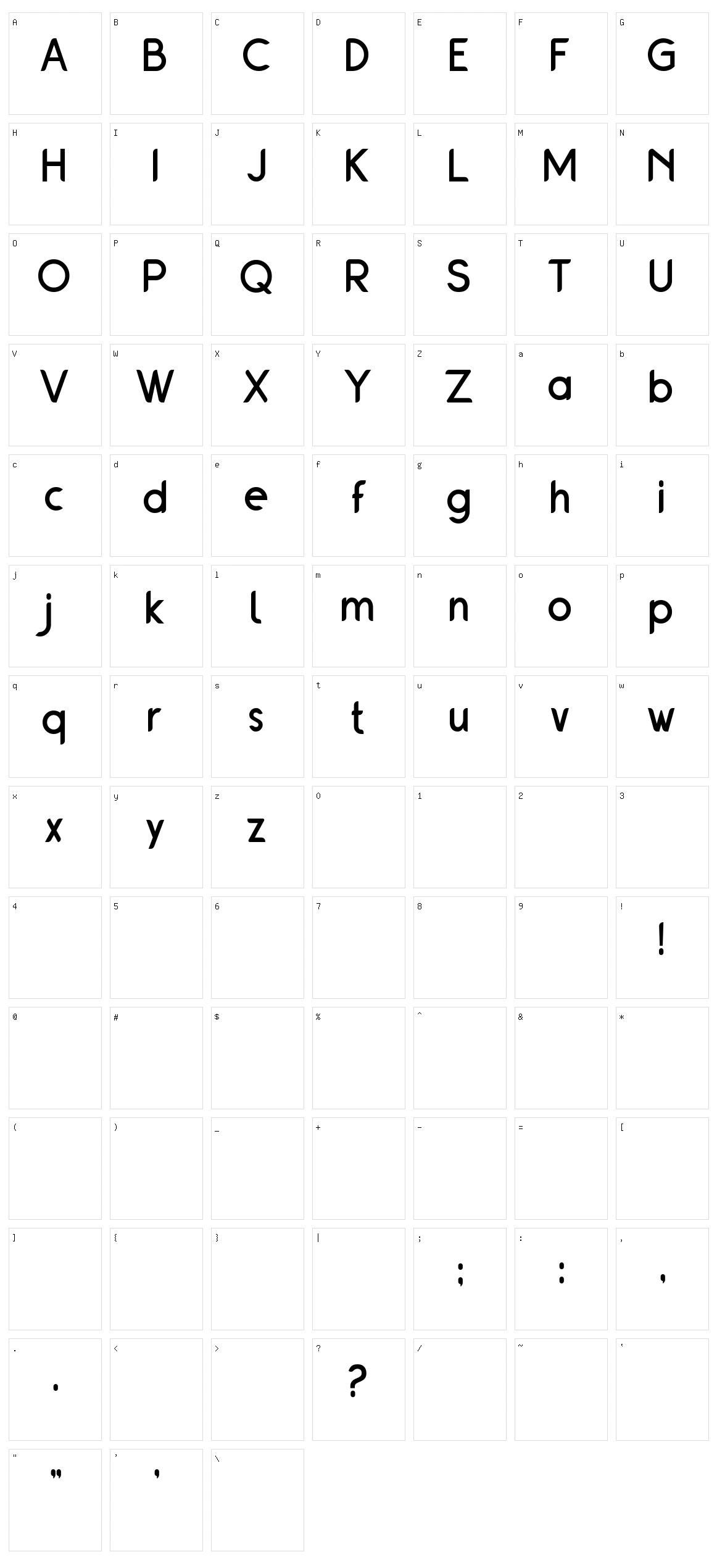 Jobless Character Set