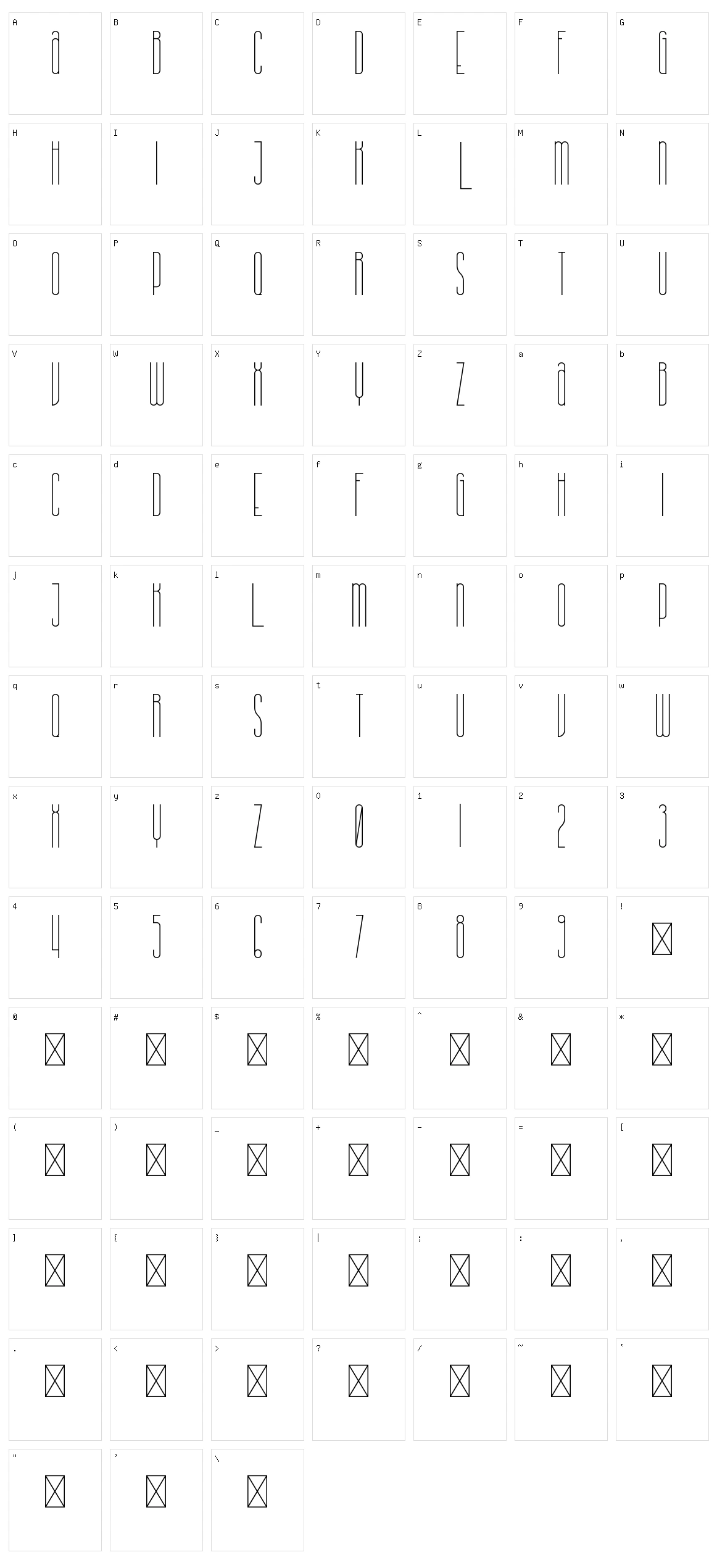 Kalpazan Character Set