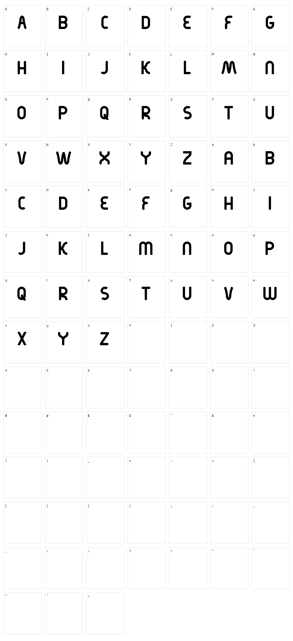 Kirschbaum Character Set