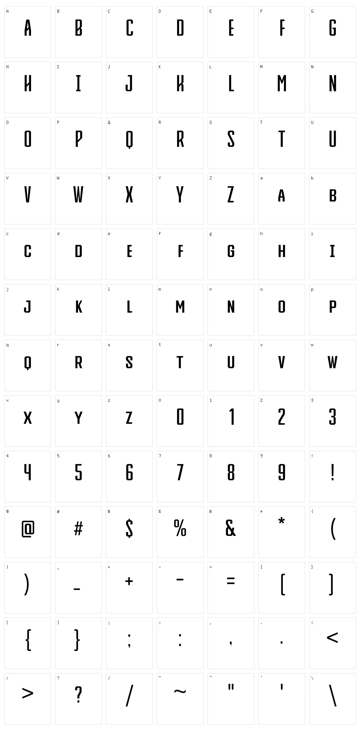 Knucklehead Character Set