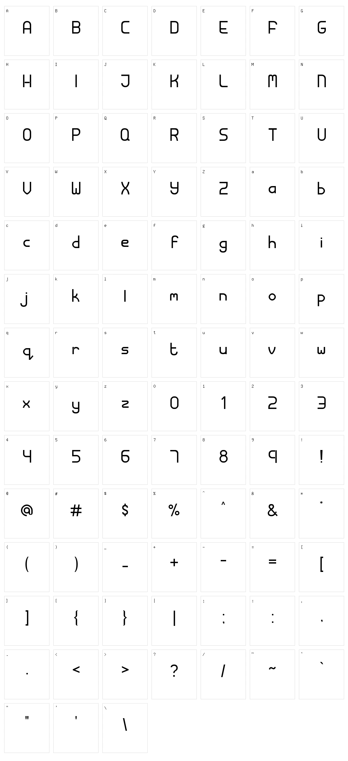 Moonwalk Character Set