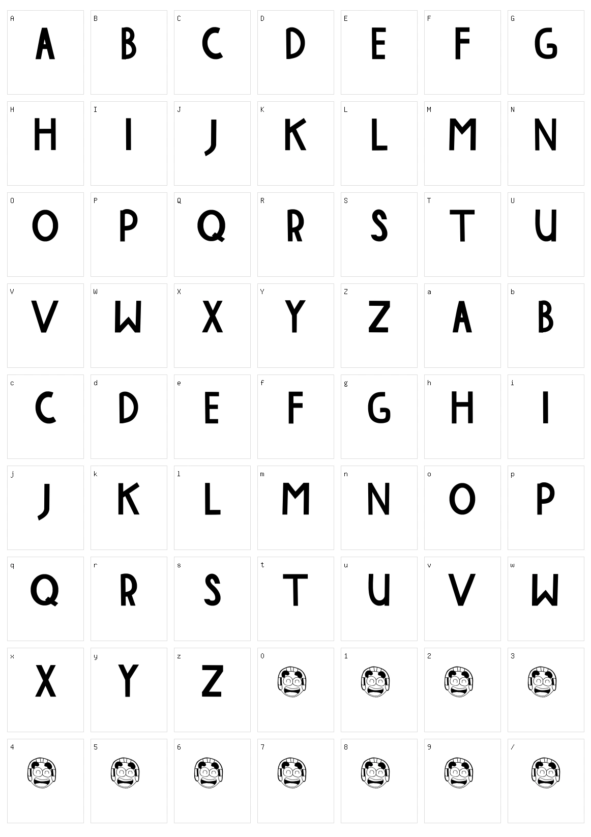 Move On Character Set