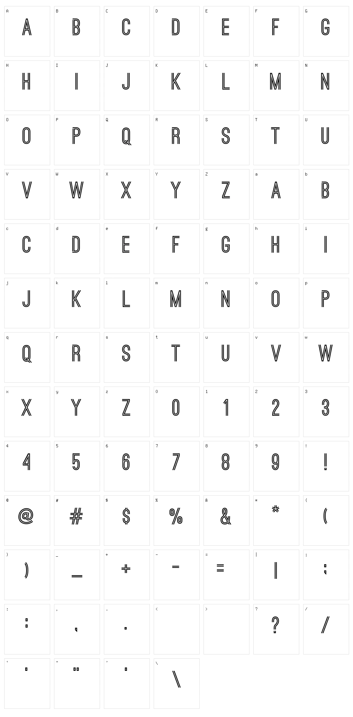 Ostrich Sans Character Set