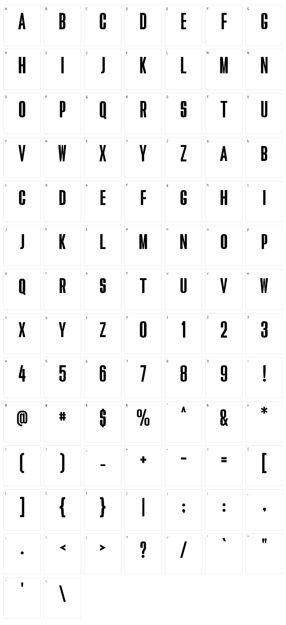 Pirrata Character Set