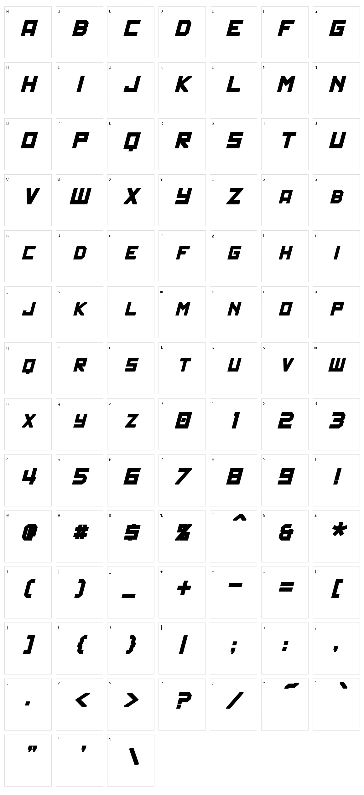 Politik Character Set