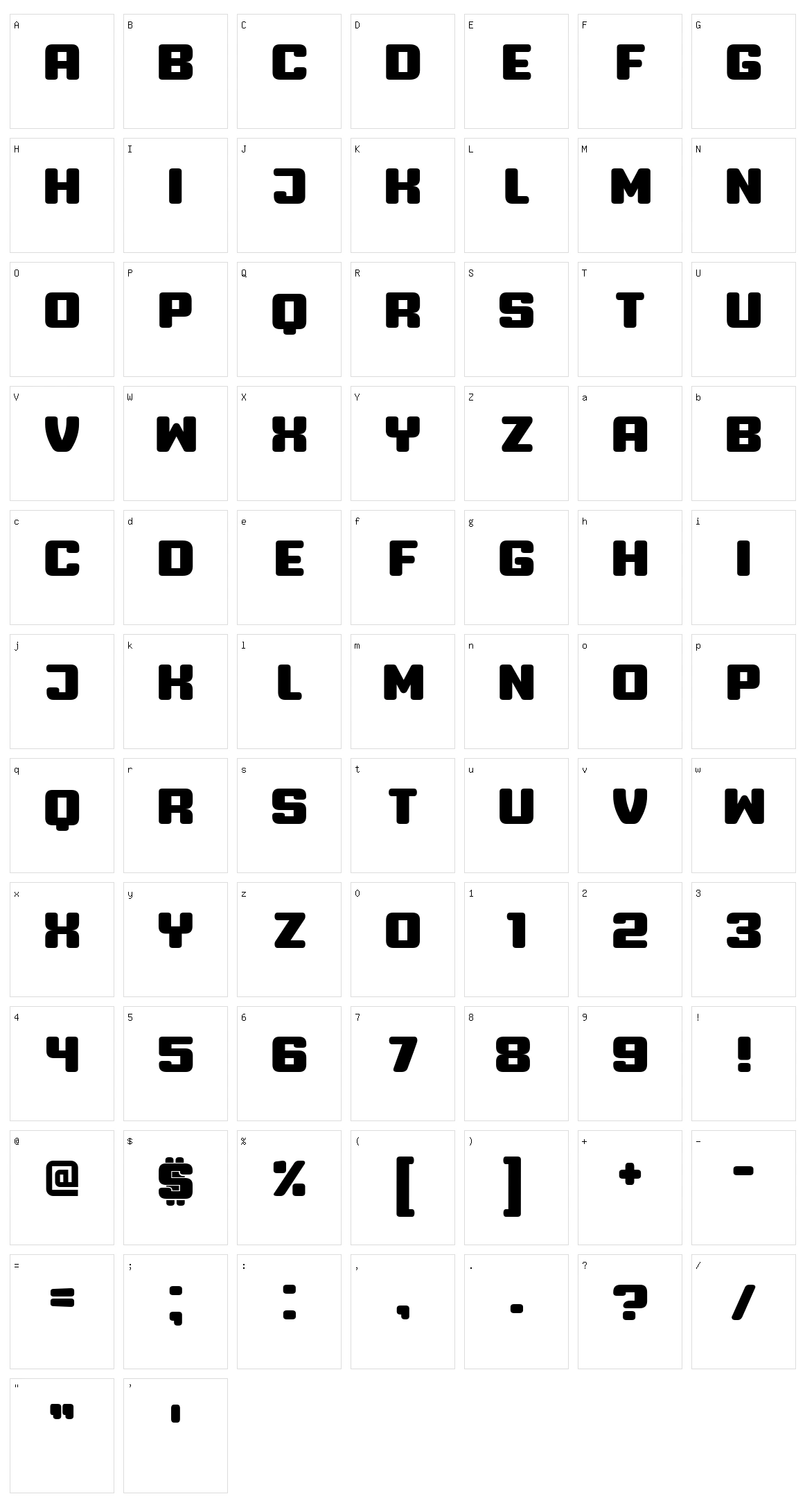 Professor Character Set