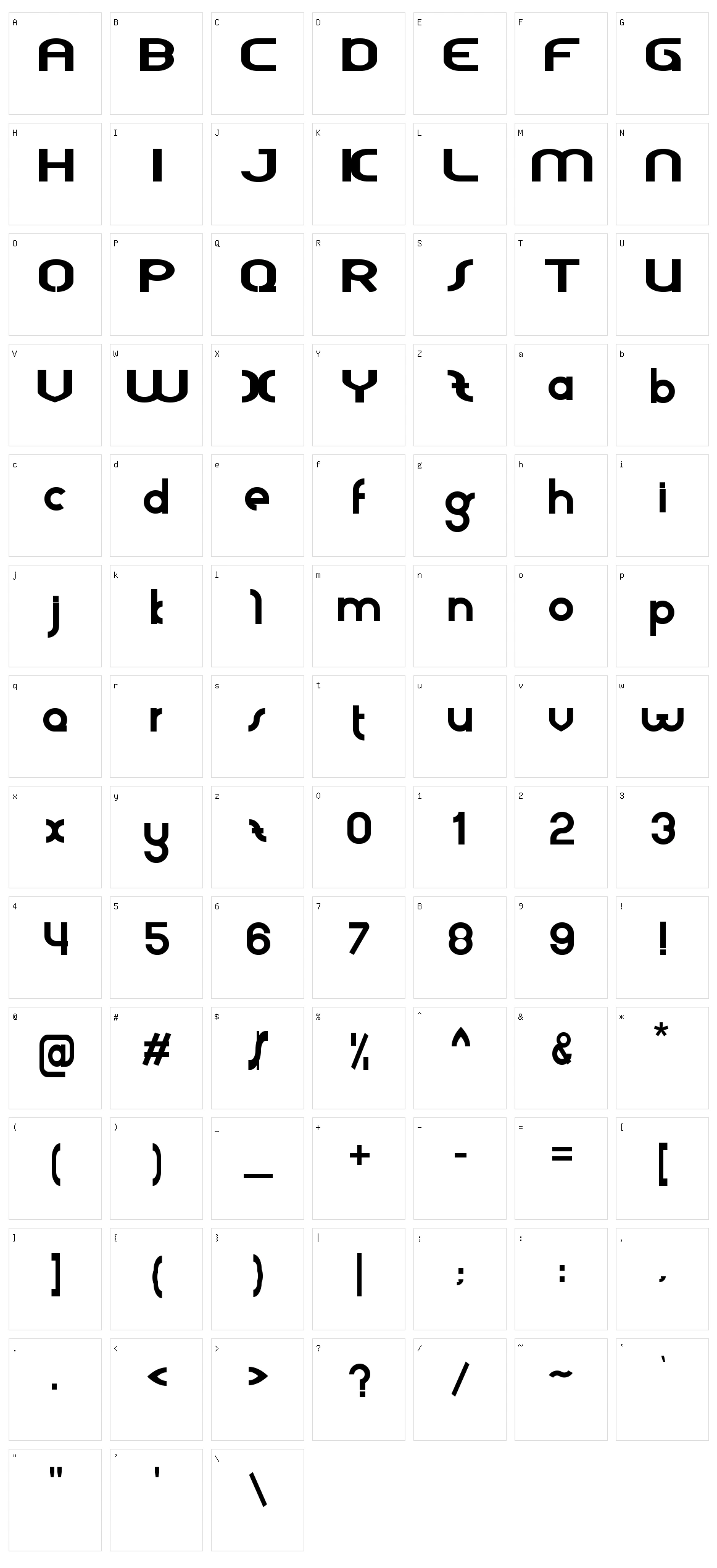 Sapphire Character Set