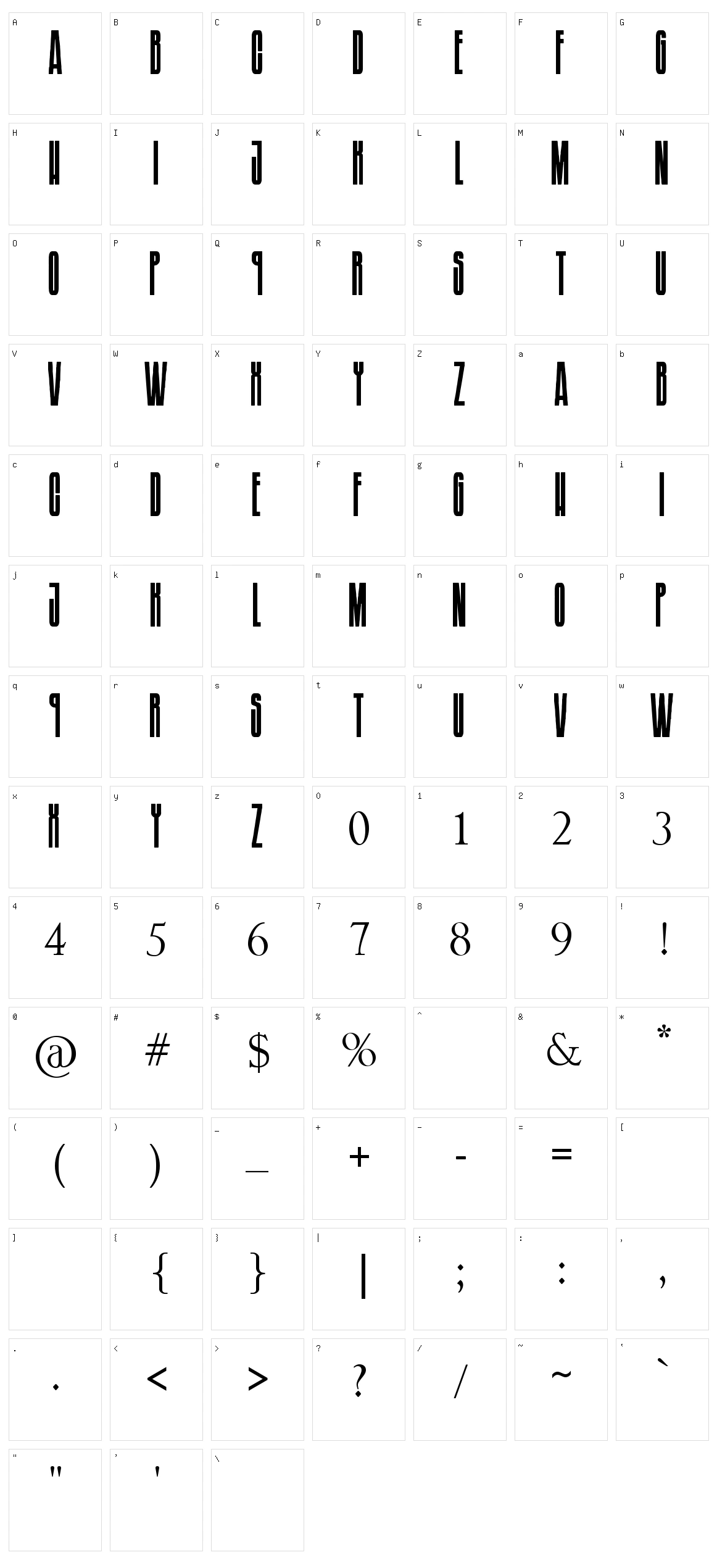 Soundgarnden Badmotorfont Character Set