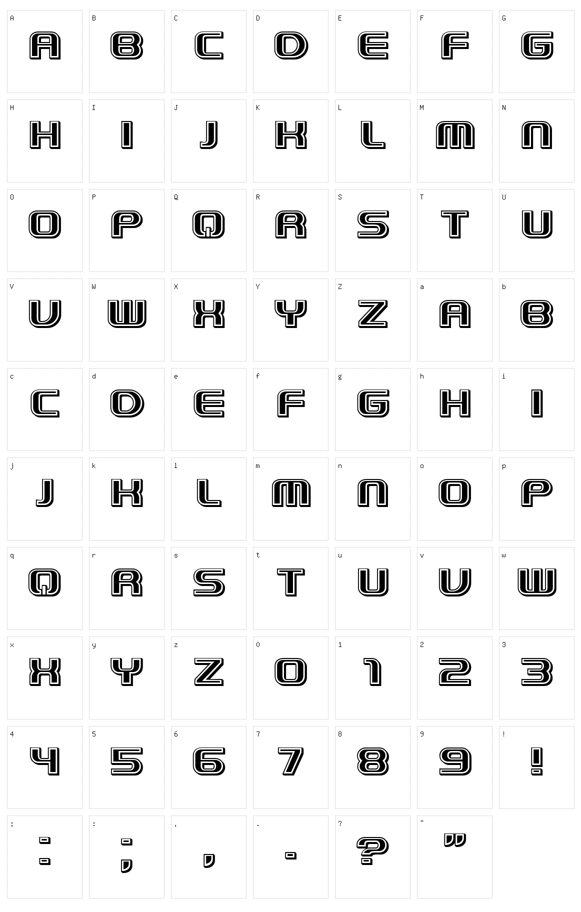 Strano Character Set