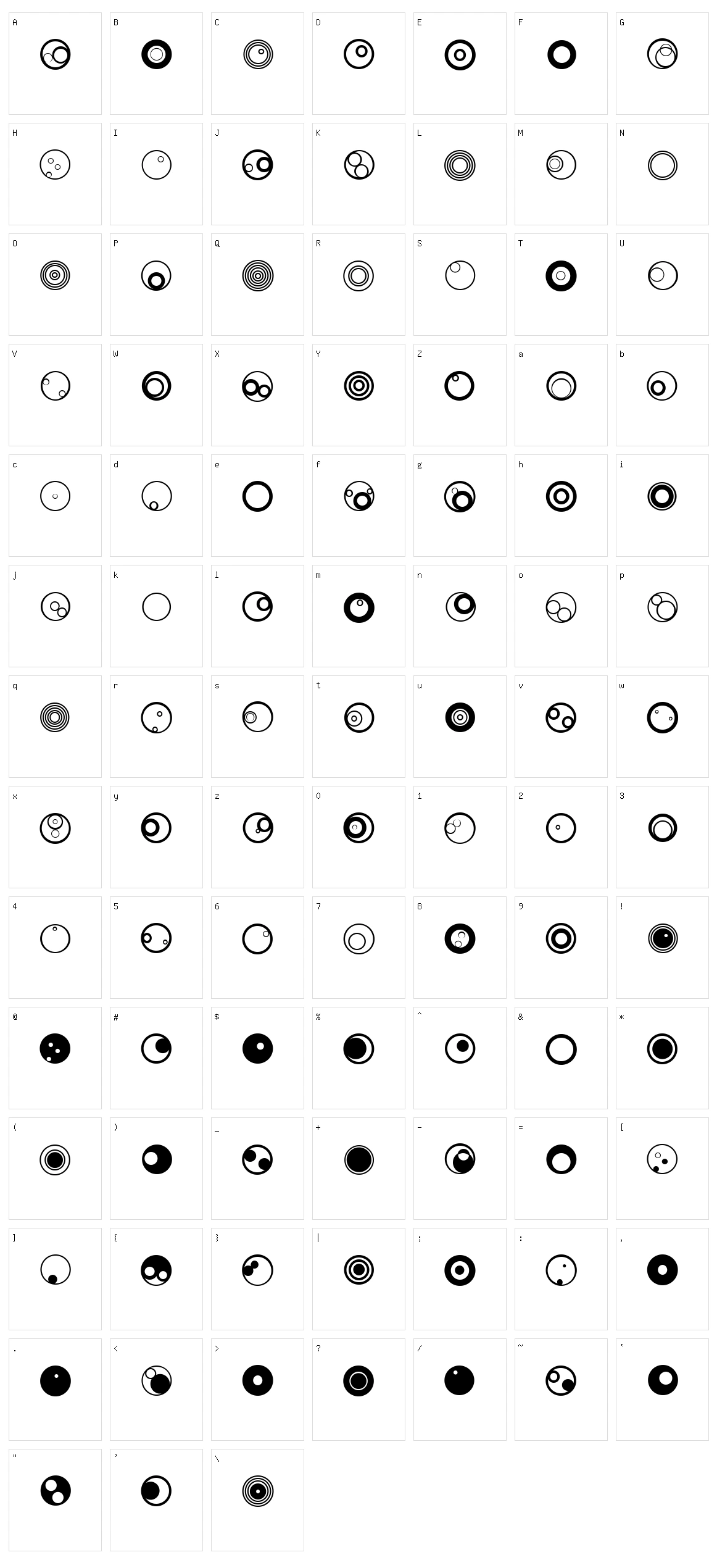 Cycles Character Set