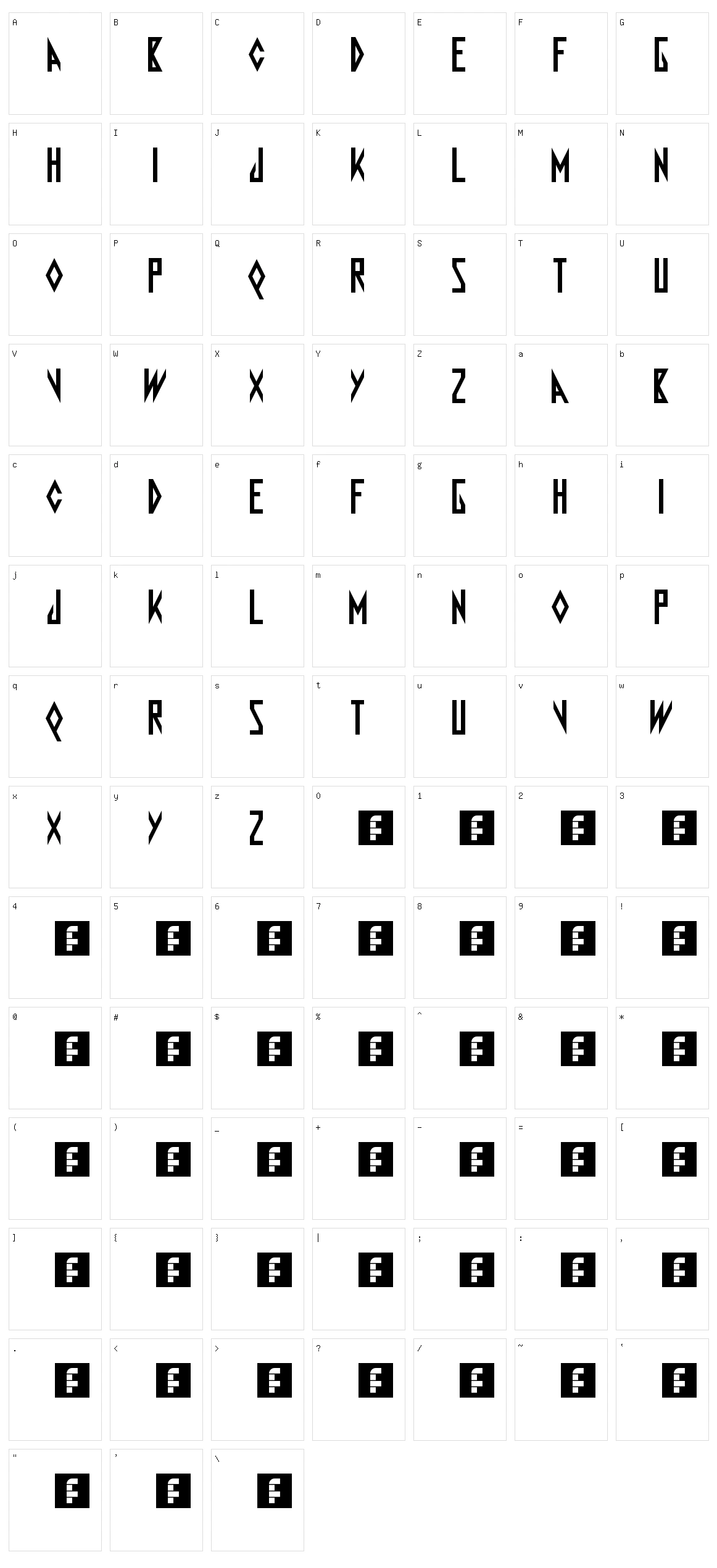 The Antenna Character Set