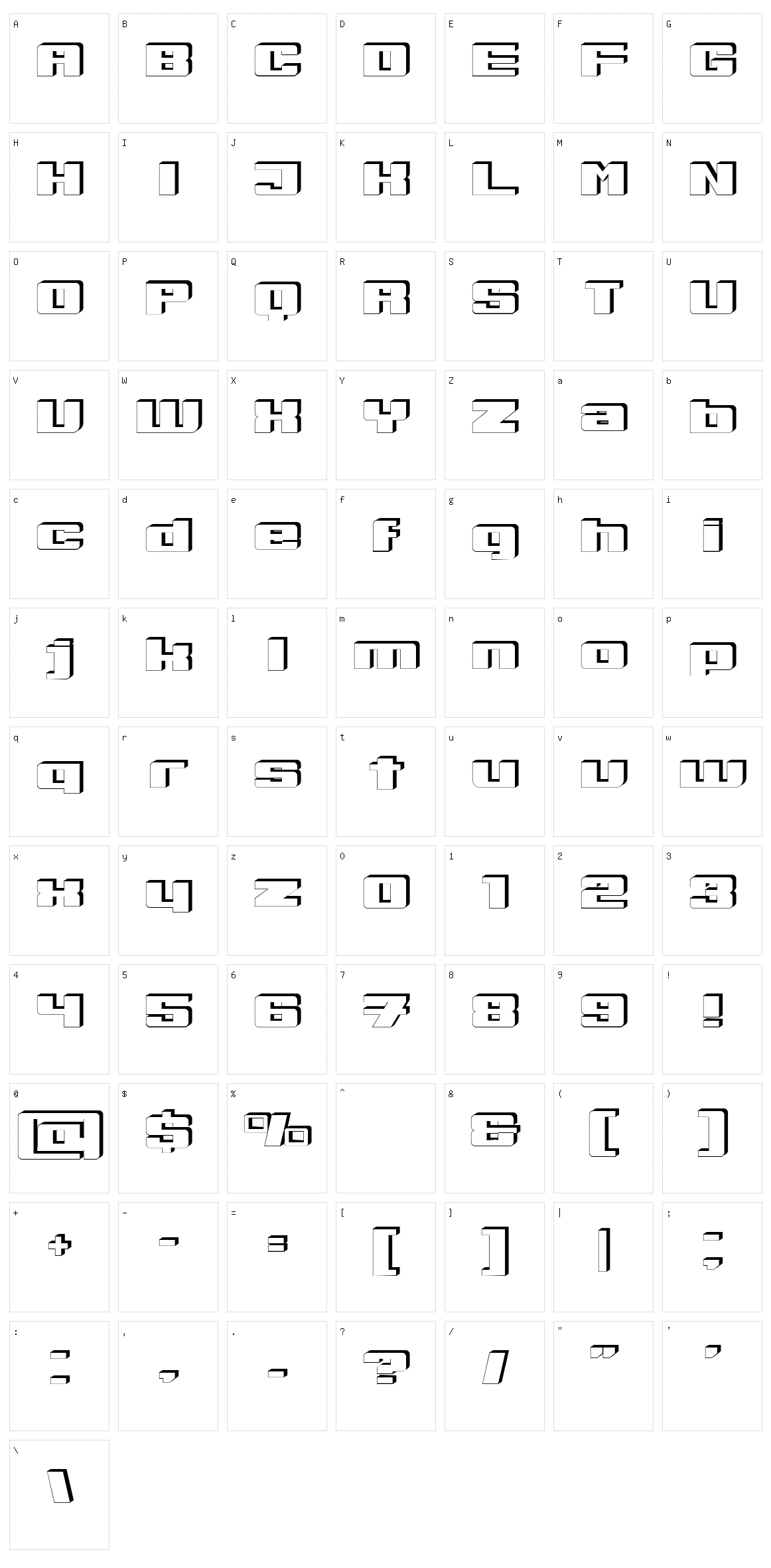 Typhon Character Set