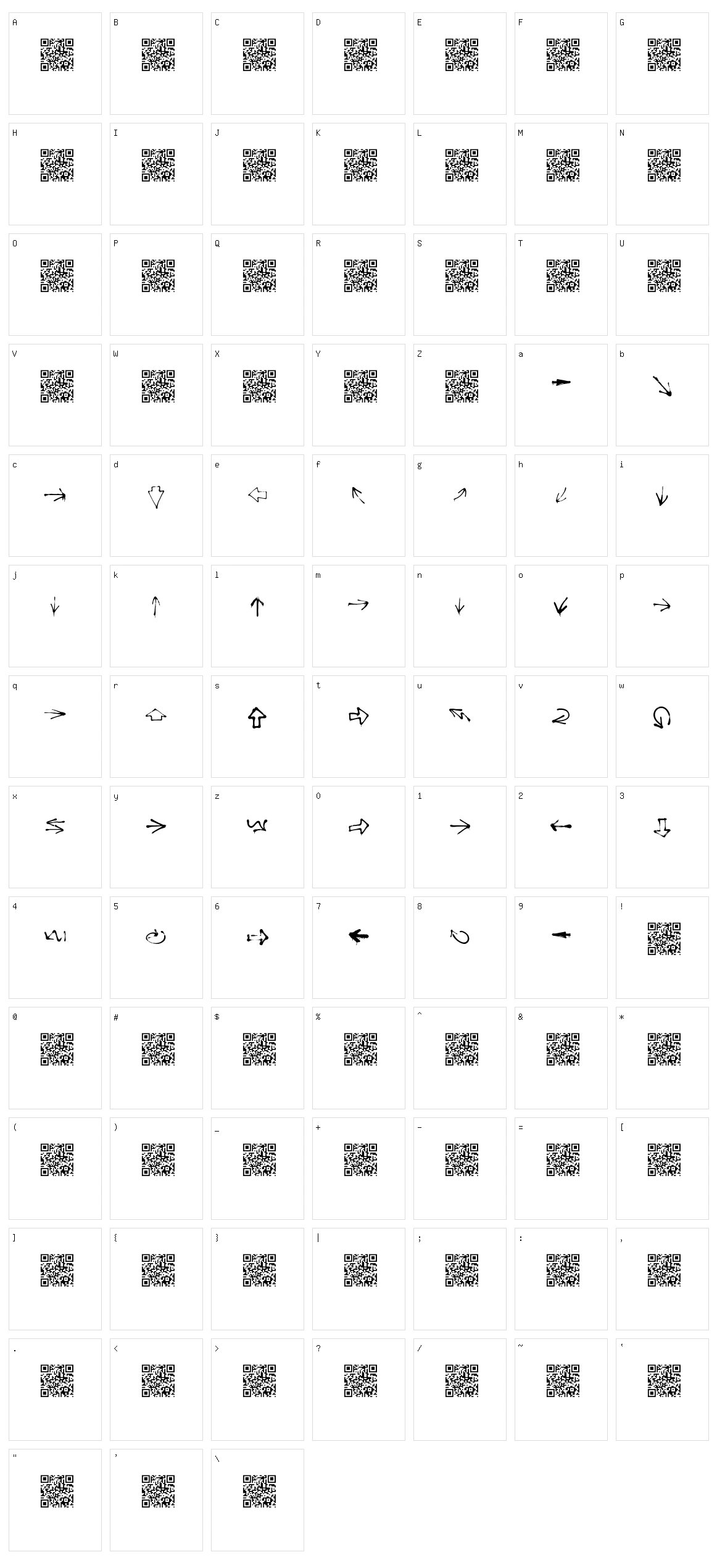 This Way Character Set