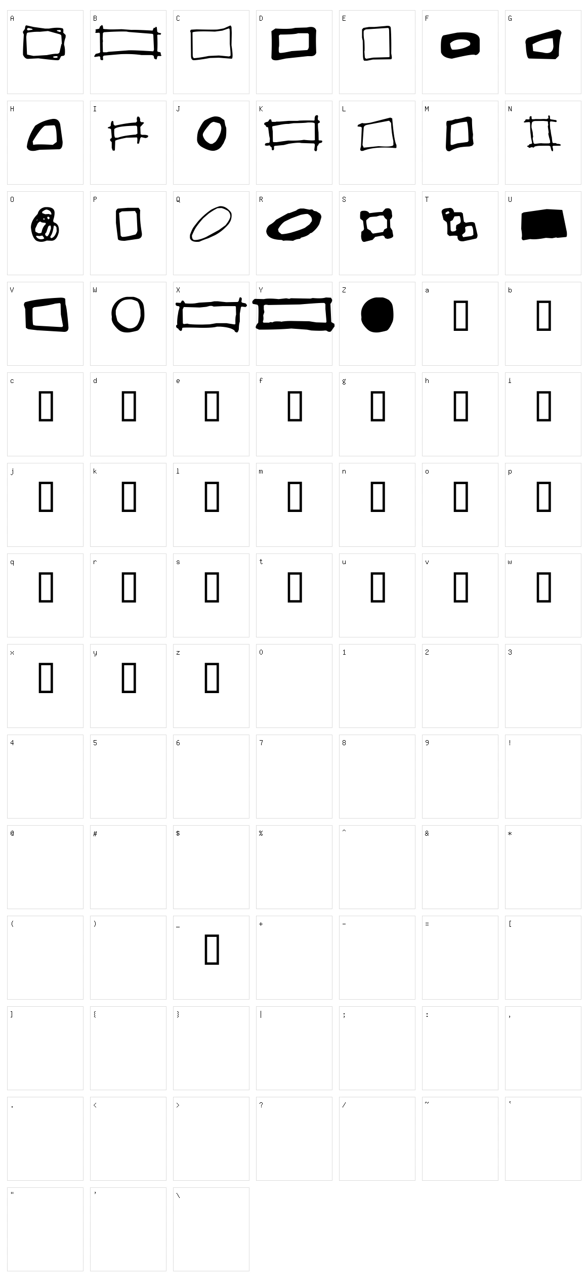 Some Boxes Character Set