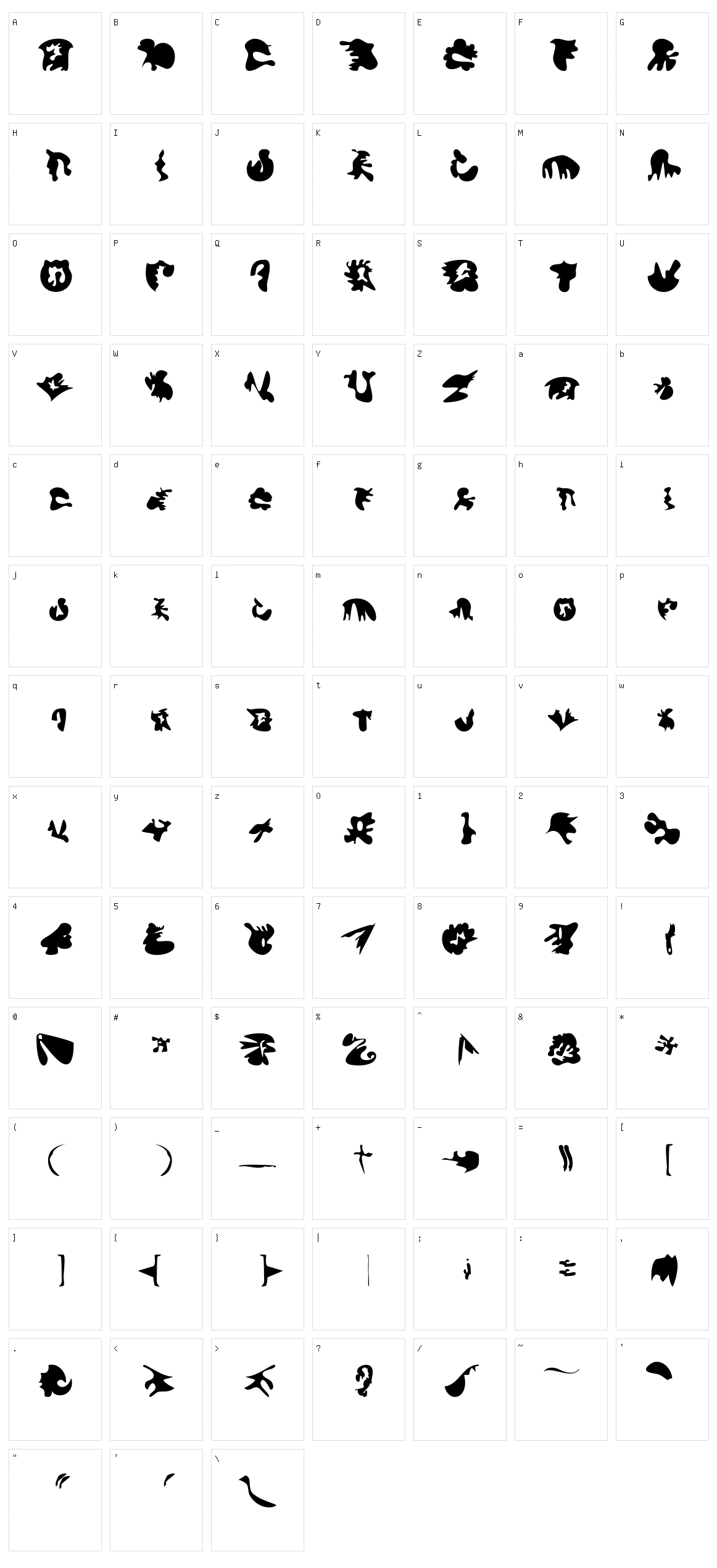 Formfeelings Character Set