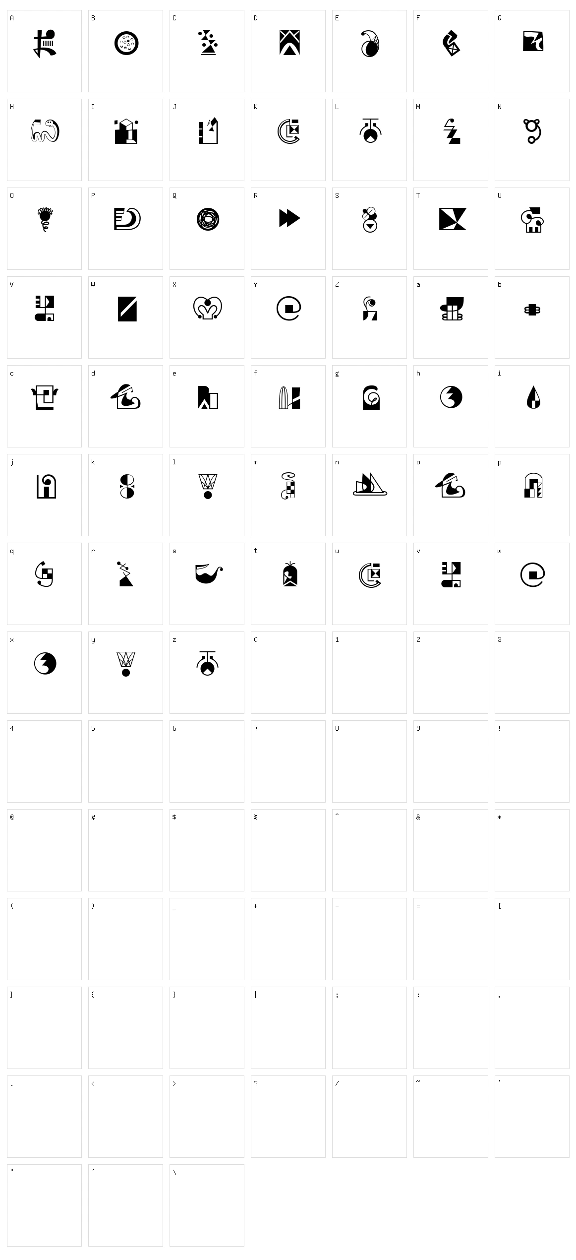 Larasukma Character Set