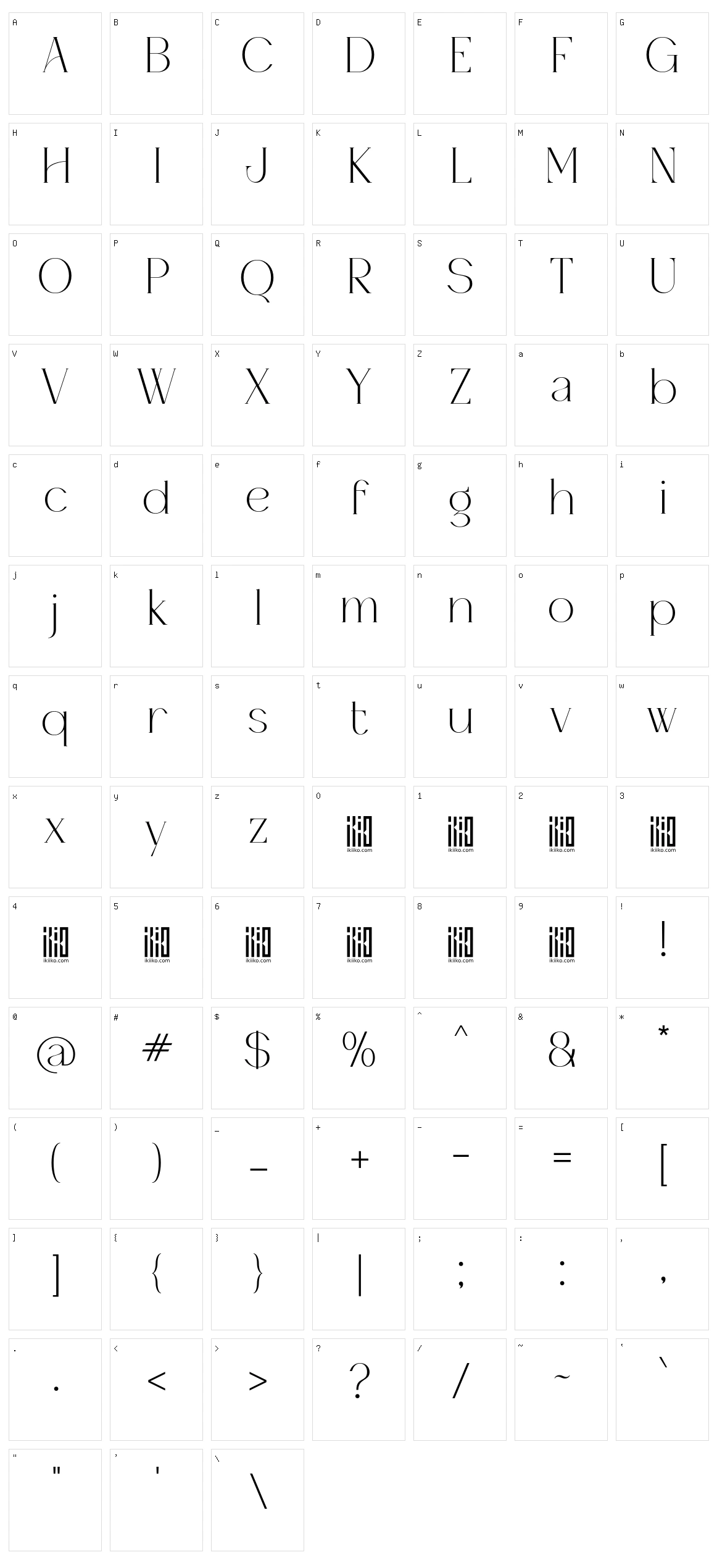 House of Montague Character Set