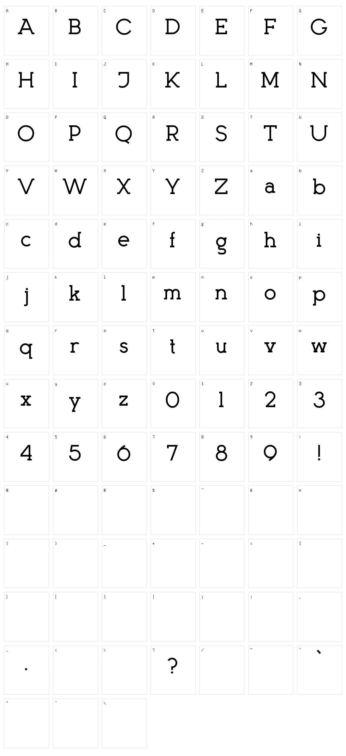 Kingsmen Character Set