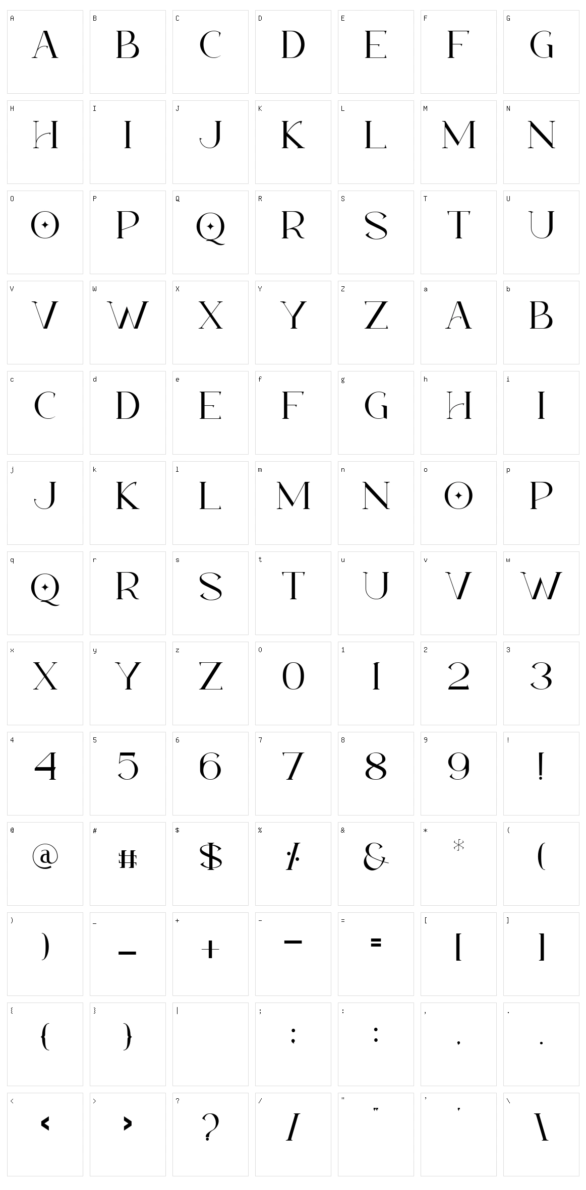 Kirimaru Character Set