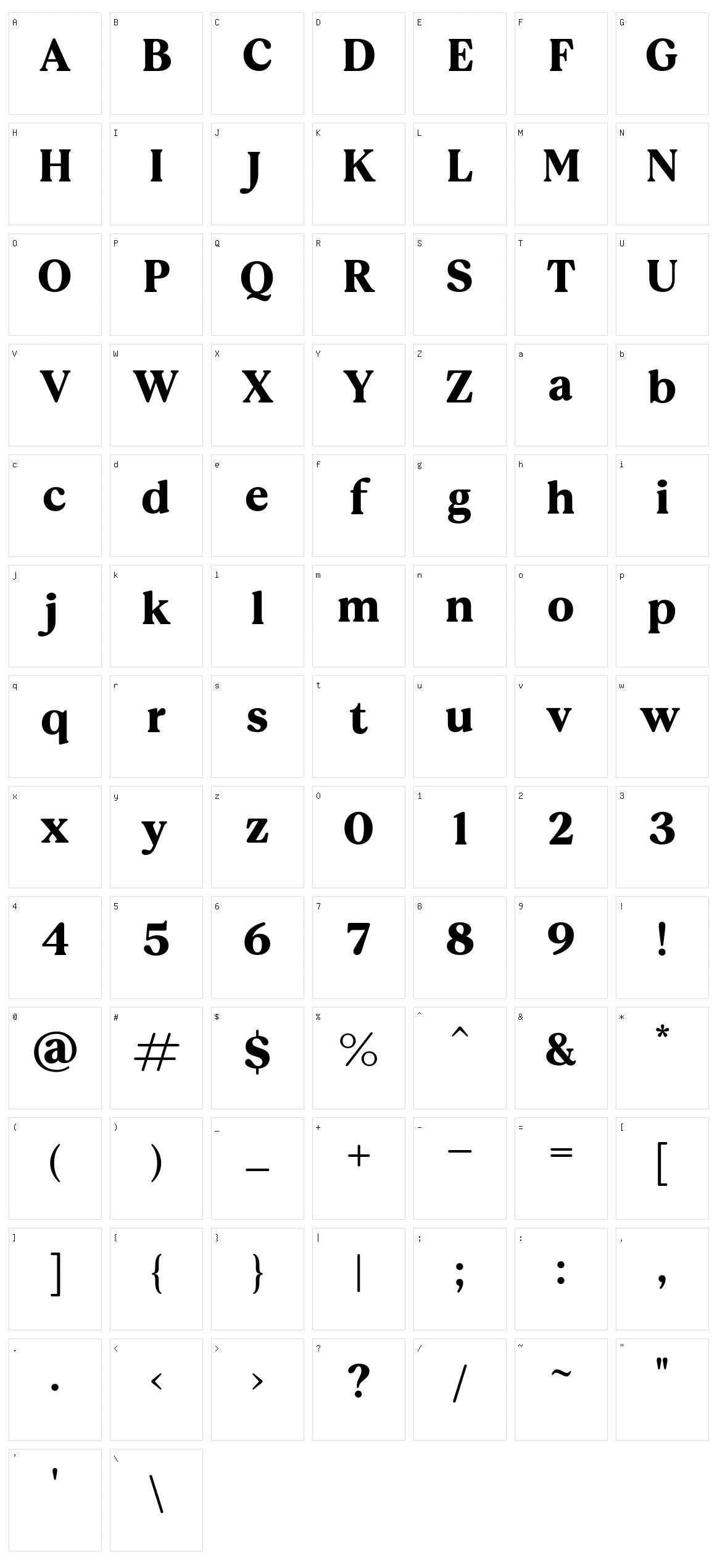 MADE Awelier Character Set