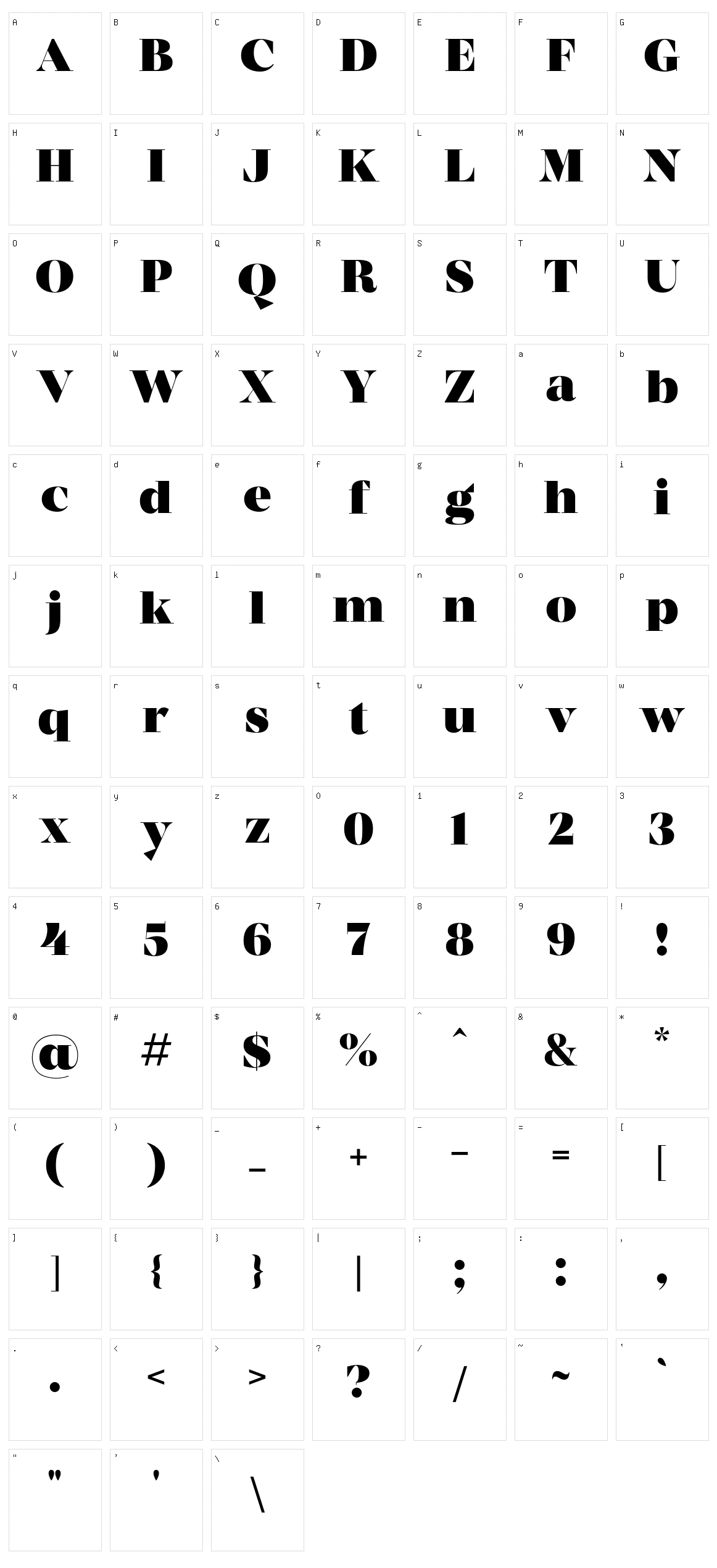 MADE Coachella Character Set