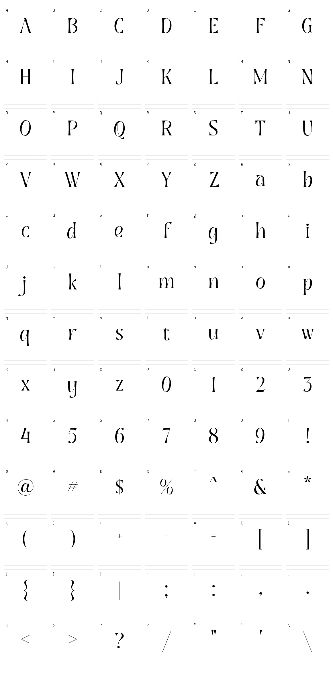 Mighty Origin Character Set