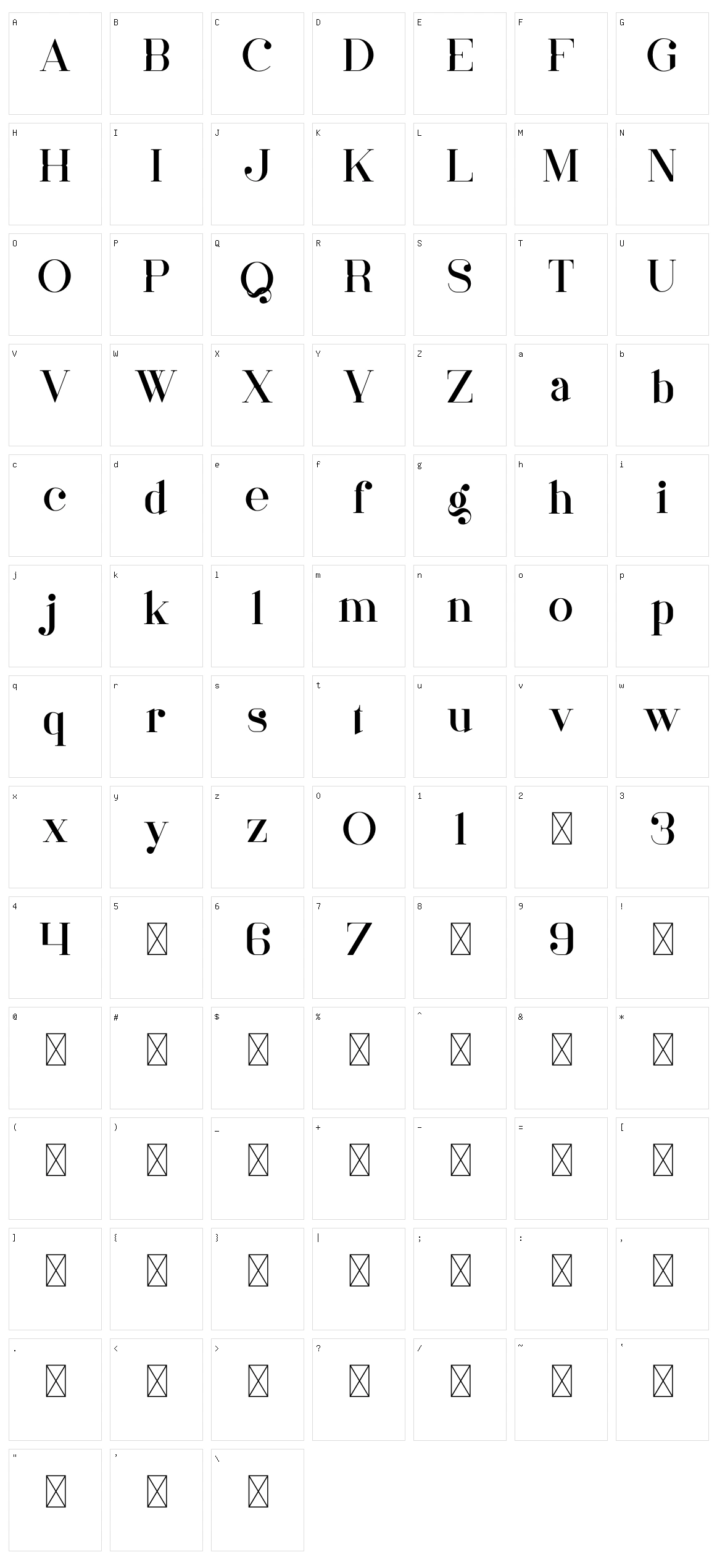 Mother Character Set