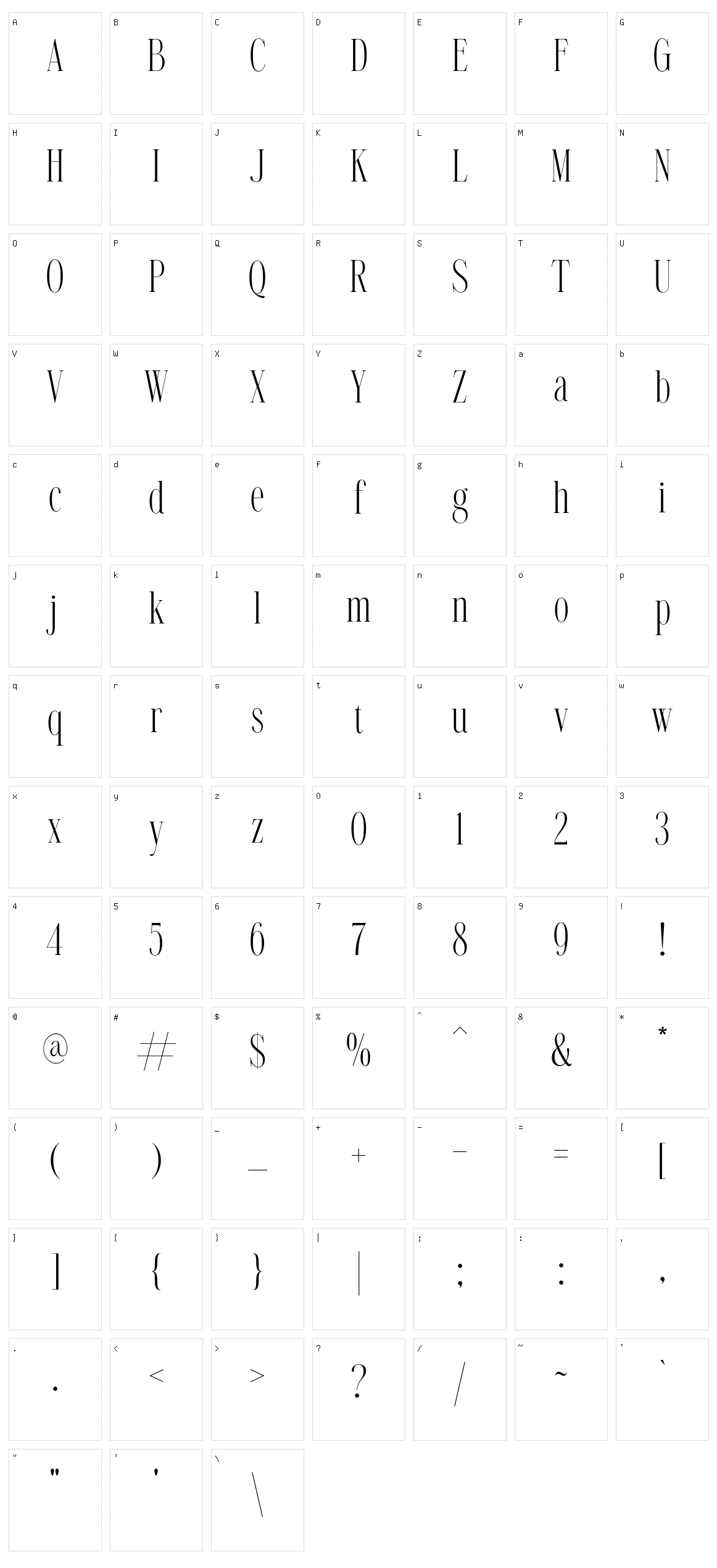 NT Valentino Character Set