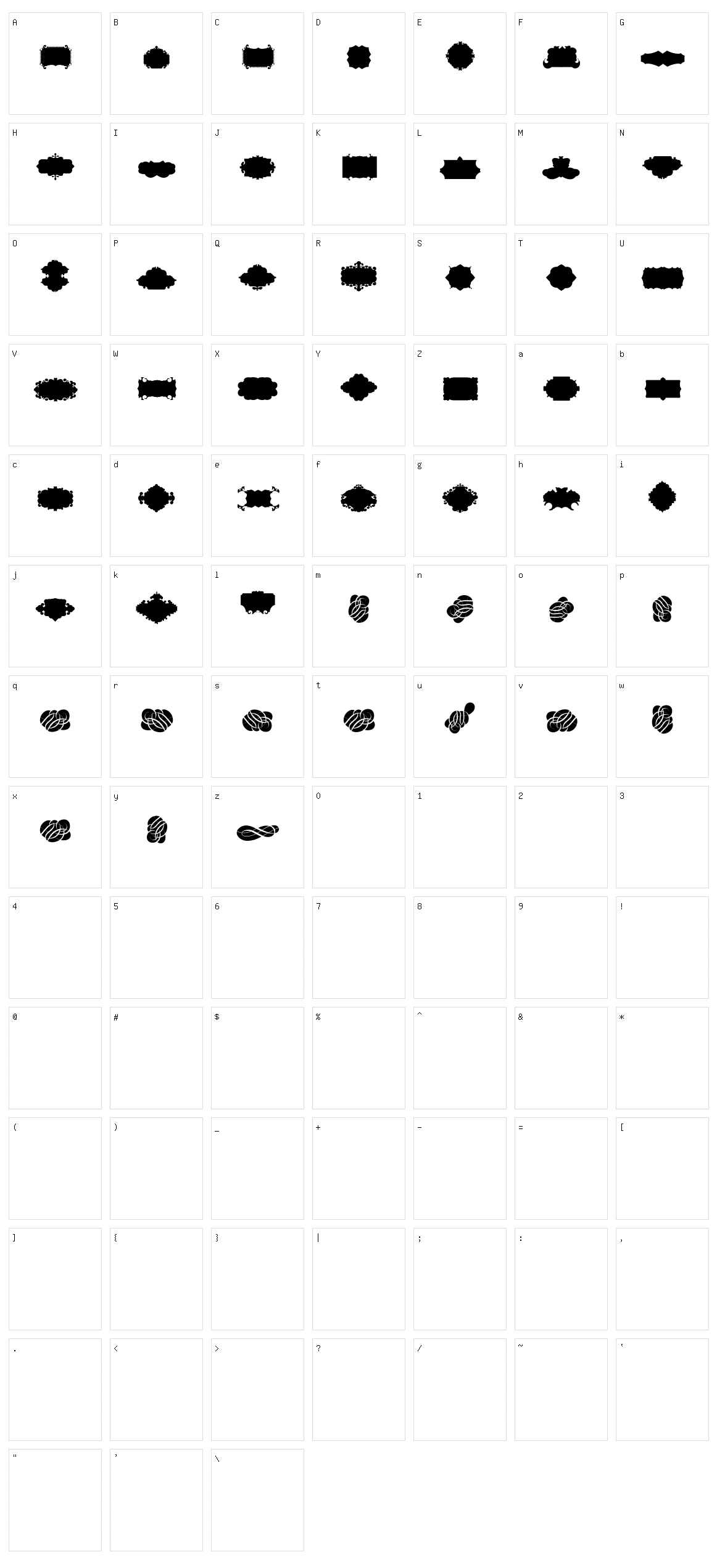 Cornucopia Caligrafica Two Character Set