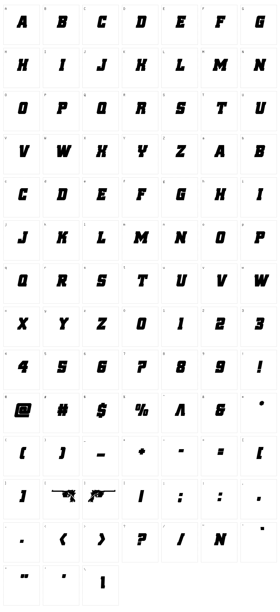 Red Delicious Character Set